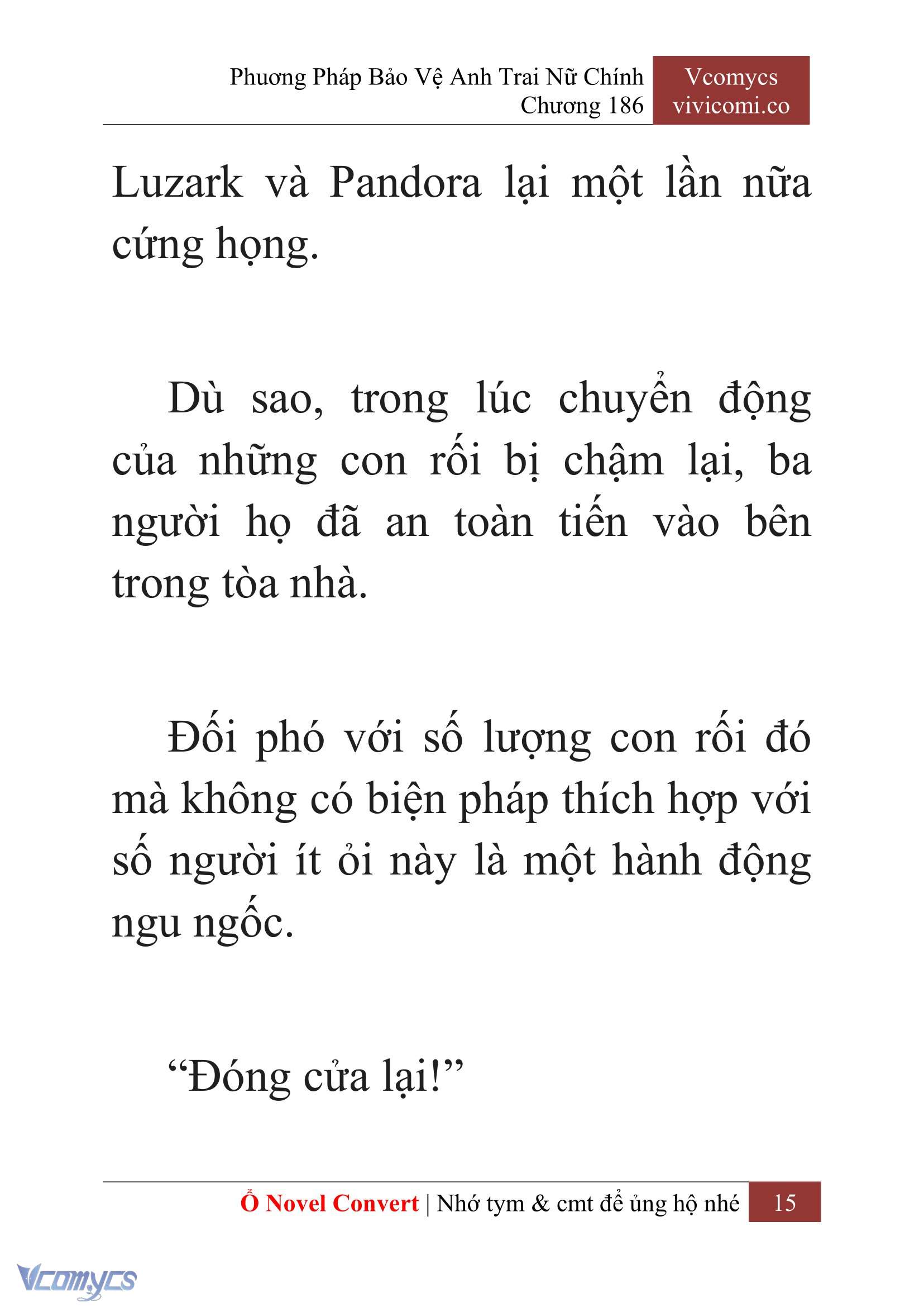 [Novel] Phương Pháp Bảo Vệ Anh Trai Nữ Chính Chap 186 - Trang 2