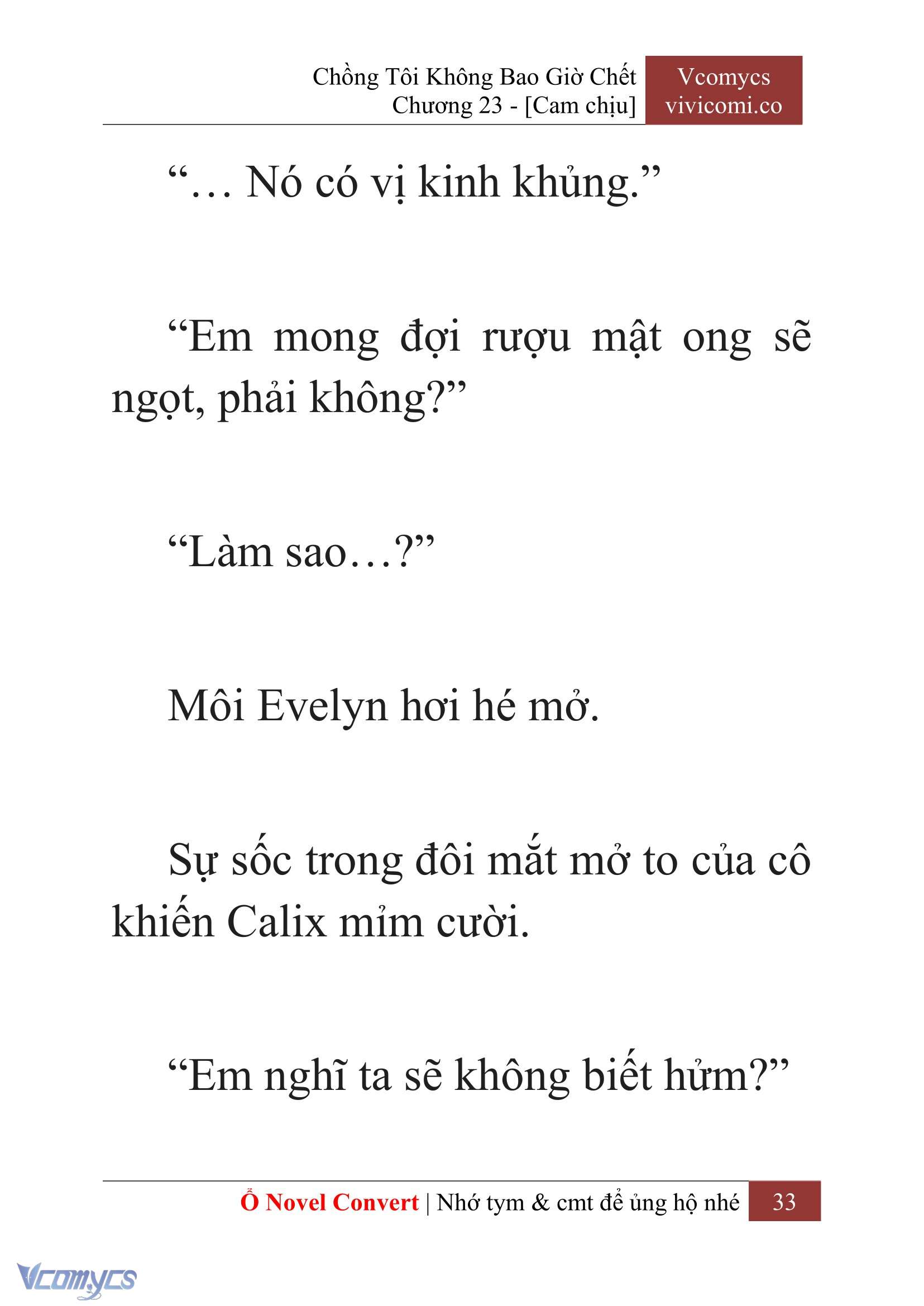 [Novel] Chồng Tôi Không Bao Giờ Chết Chap 23 - Trang 2