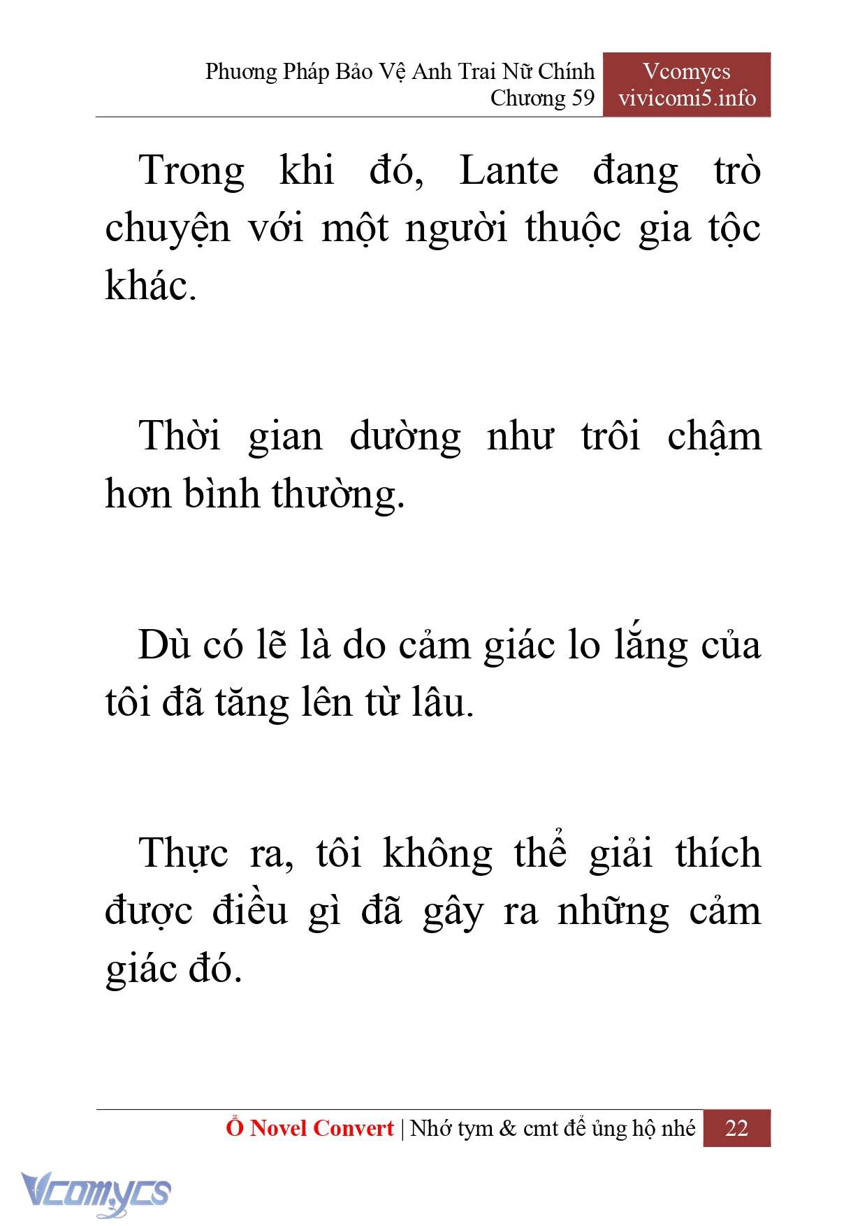 [Novel] Phương Pháp Bảo Vệ Anh Trai Nữ Chính Chap 59 - Next Chap 60