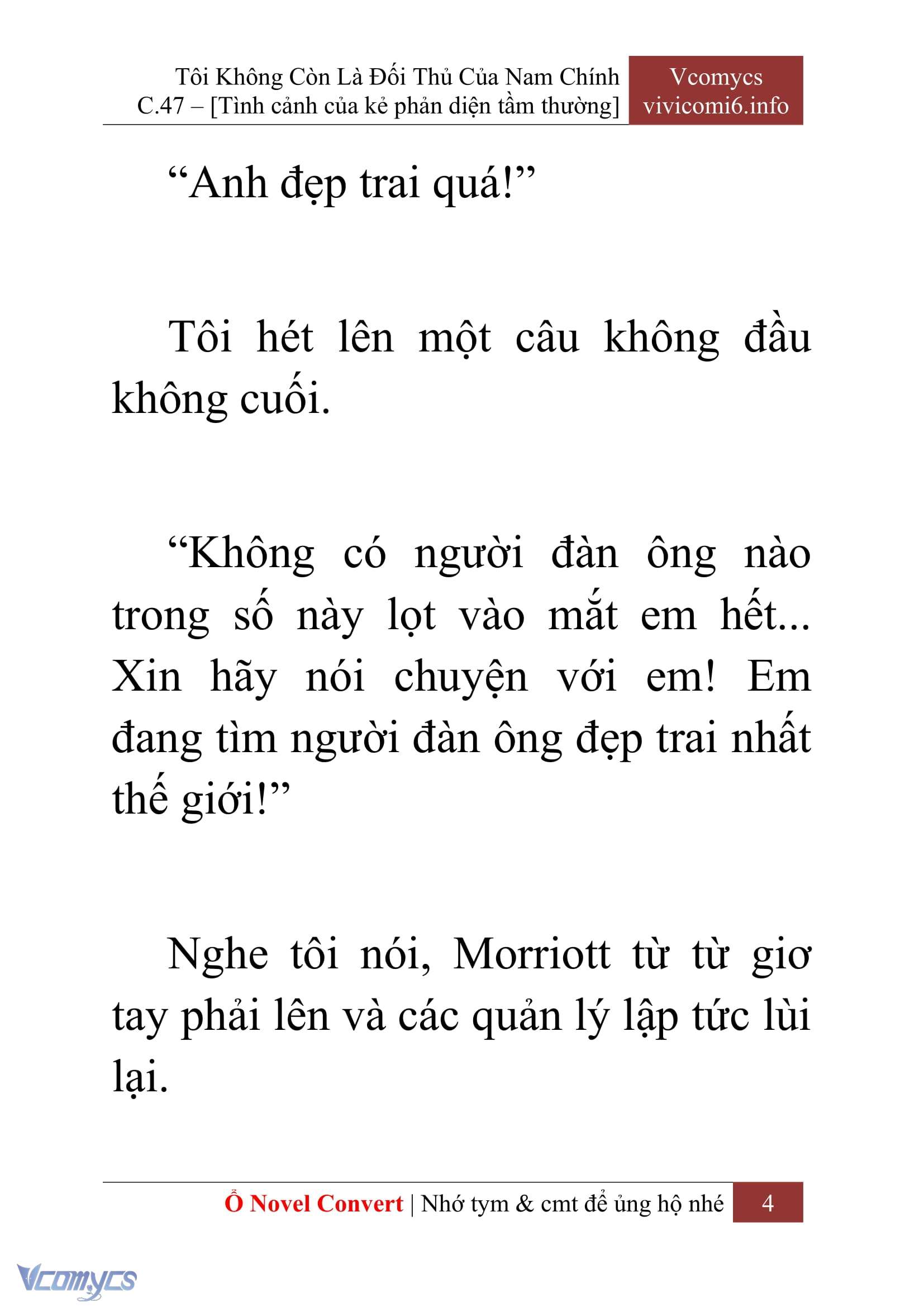 [Novel] Tôi Không Còn Là Đối Thủ Của Nam Chính Chap 47 - Trang 2