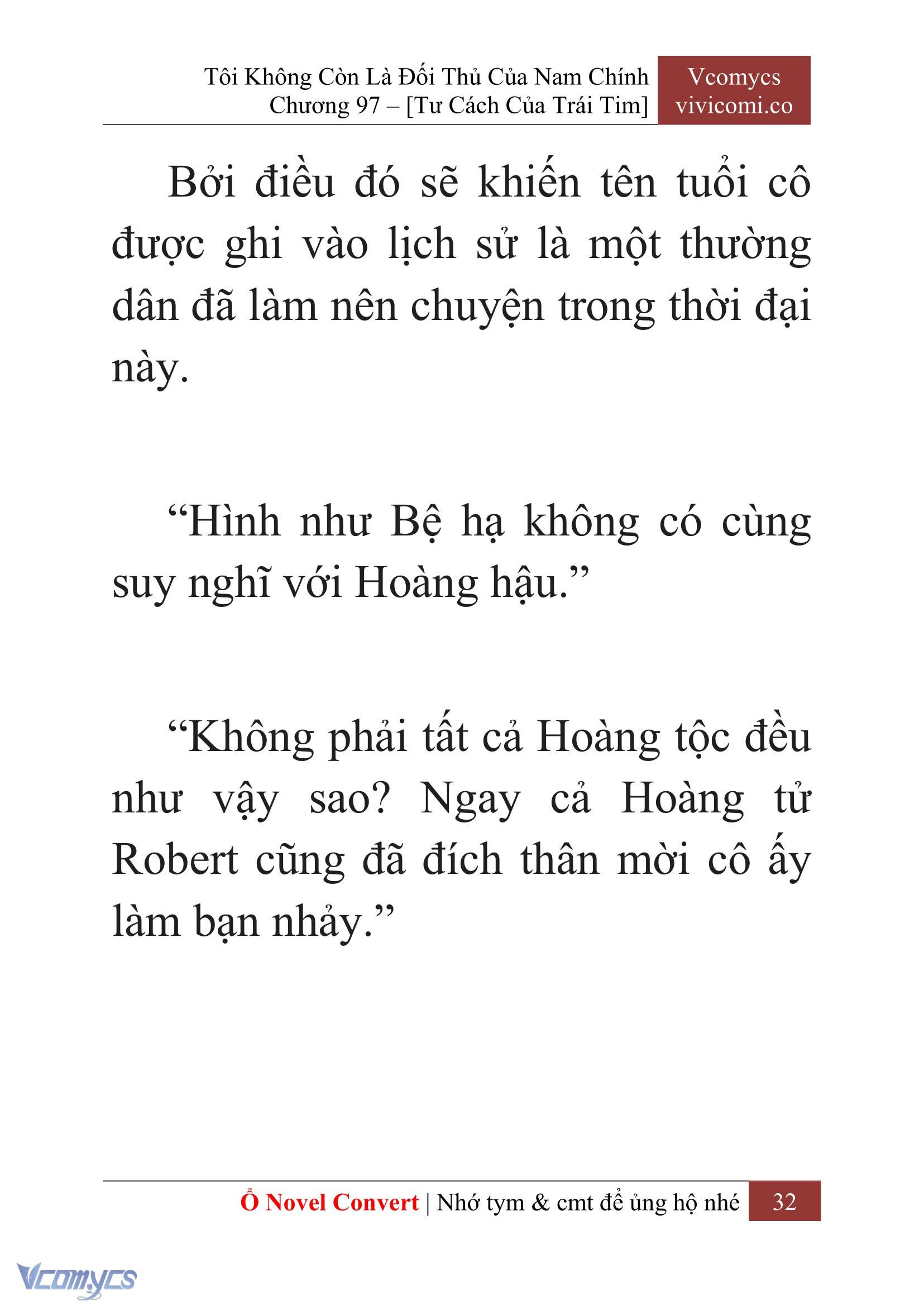 [Novel] Tôi Không Còn Là Đối Thủ Của Nam Chính Chap 97 - Next Chap 98