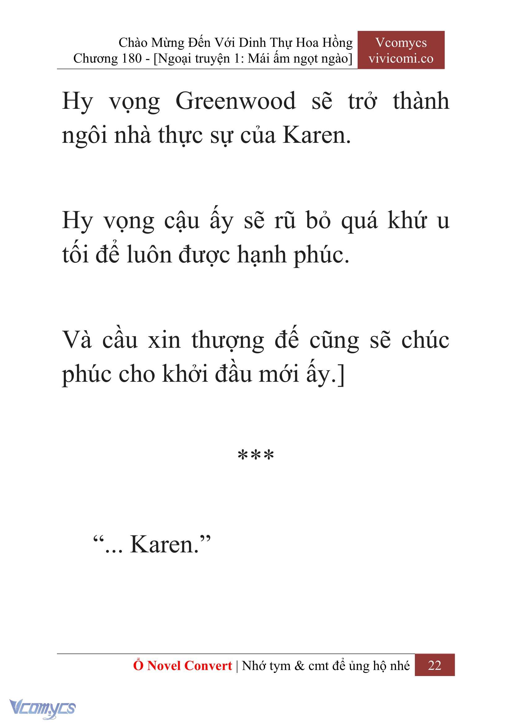 [Novel] Chào Mừng Đến Với Dinh Thự Hoa Hồng Chap 180 - Trang 2