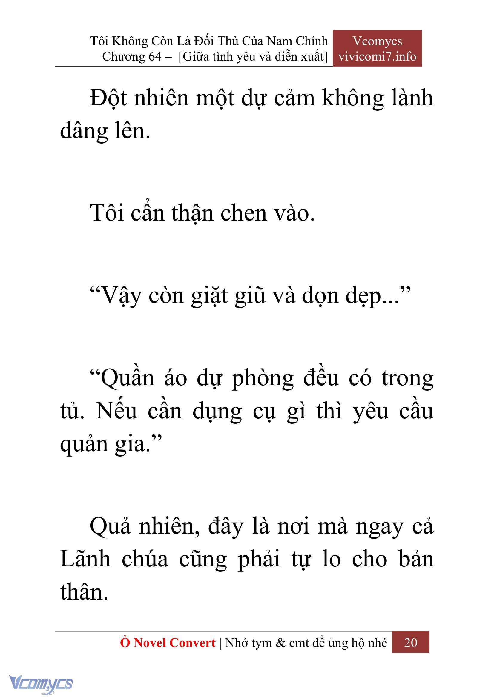 [Novel] Tôi Không Còn Là Đối Thủ Của Nam Chính Chap 64 - Trang 2