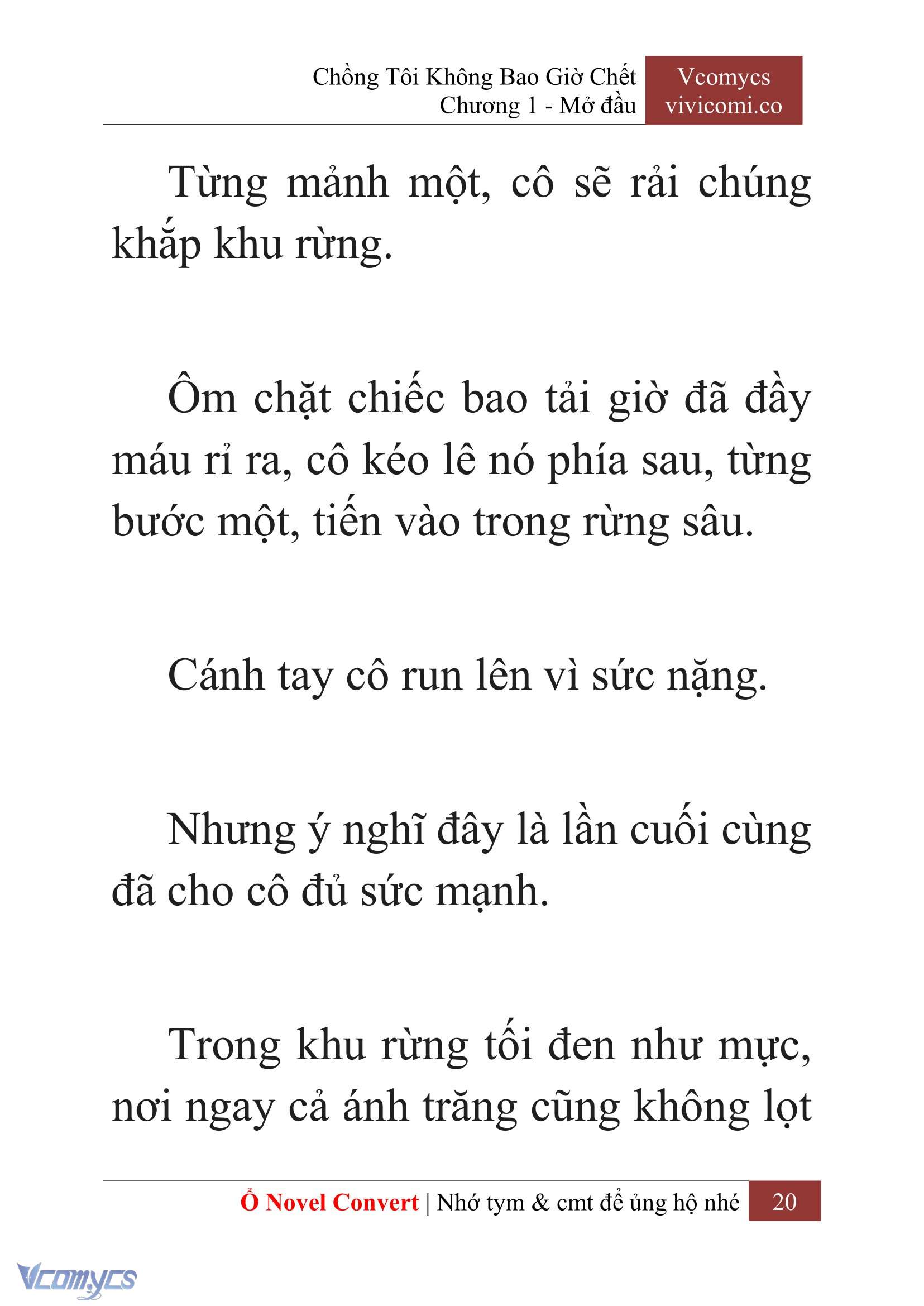 [Novel] Chồng Tôi Không Bao Giờ Chết Chap 1 - Next Chap 2