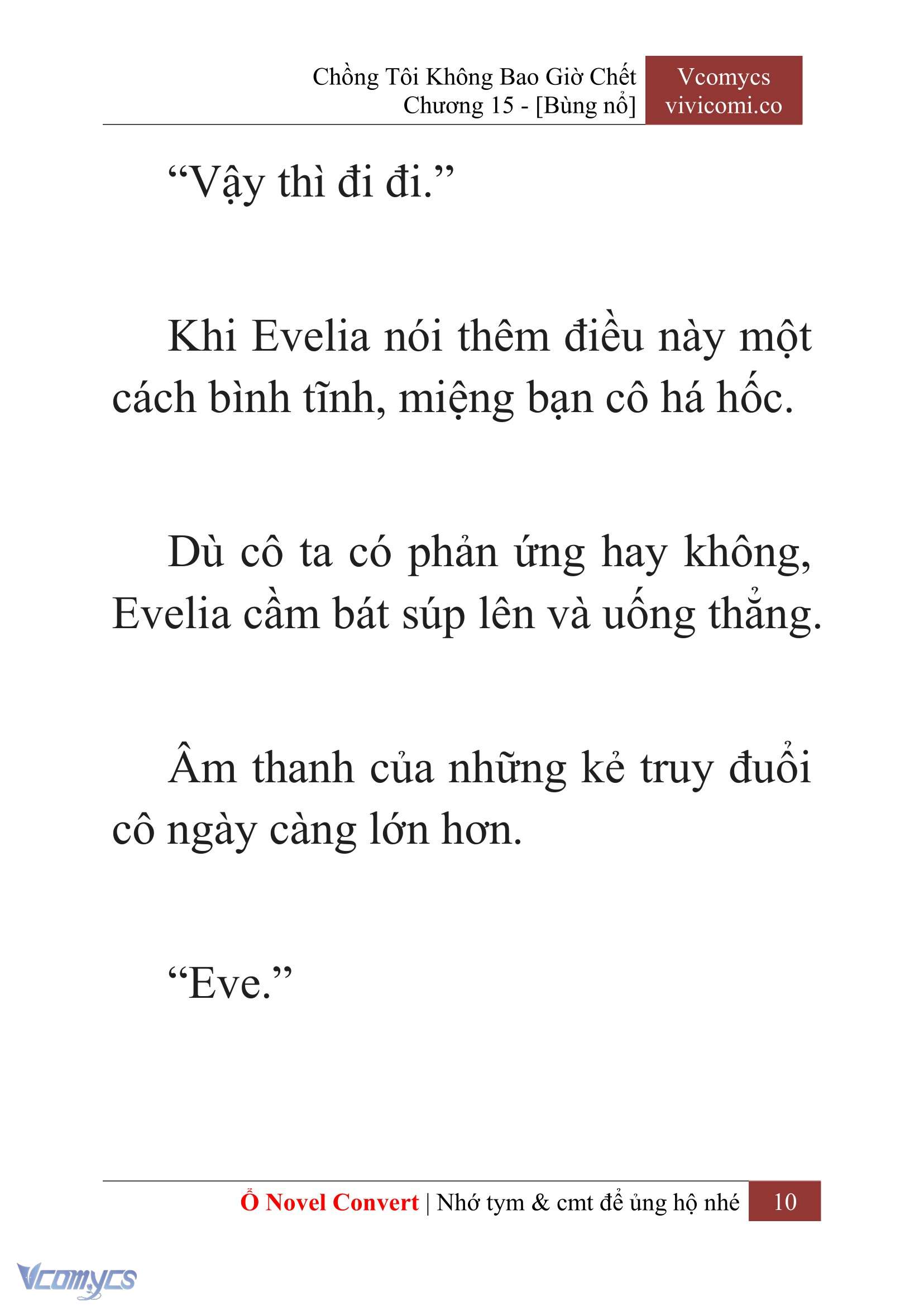 [Novel] Chồng Tôi Không Bao Giờ Chết Chap 15 - Trang 2