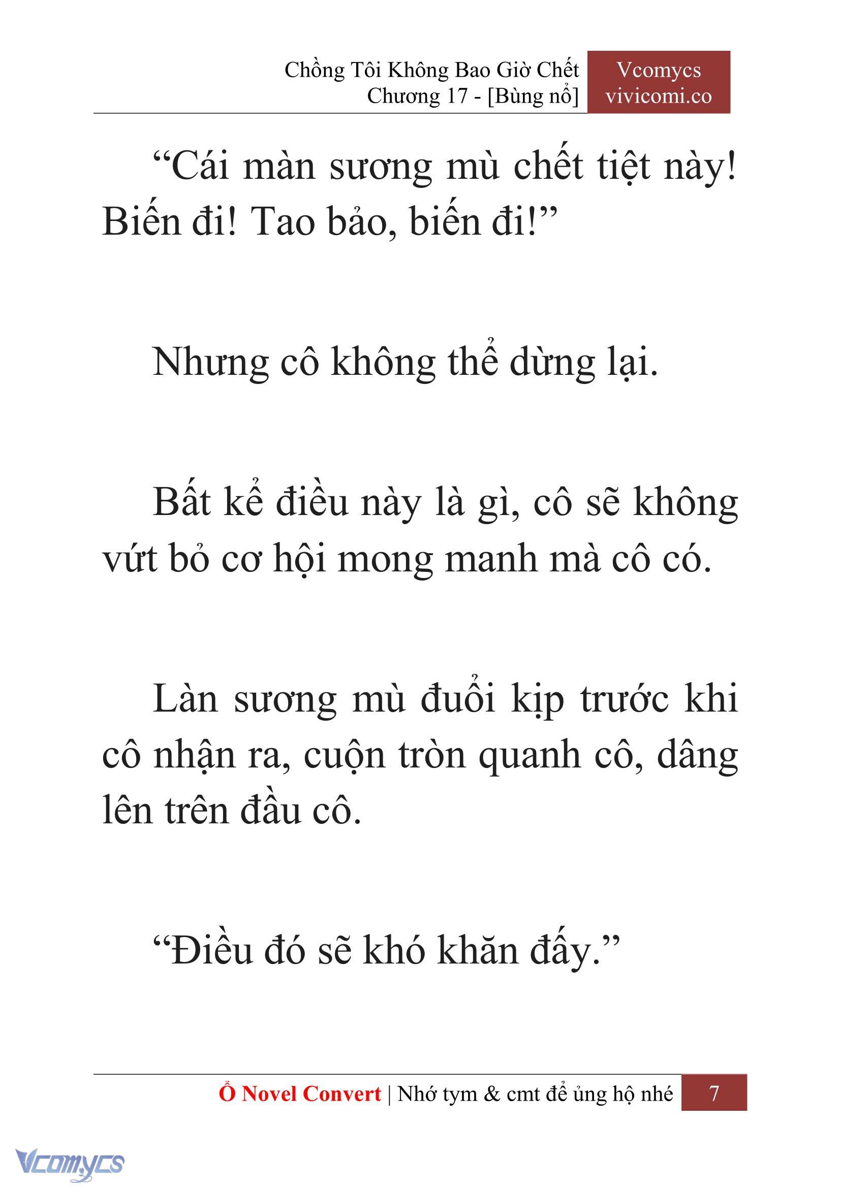 [Novel] Chồng Tôi Không Bao Giờ Chết Chap 17 - Trang 2