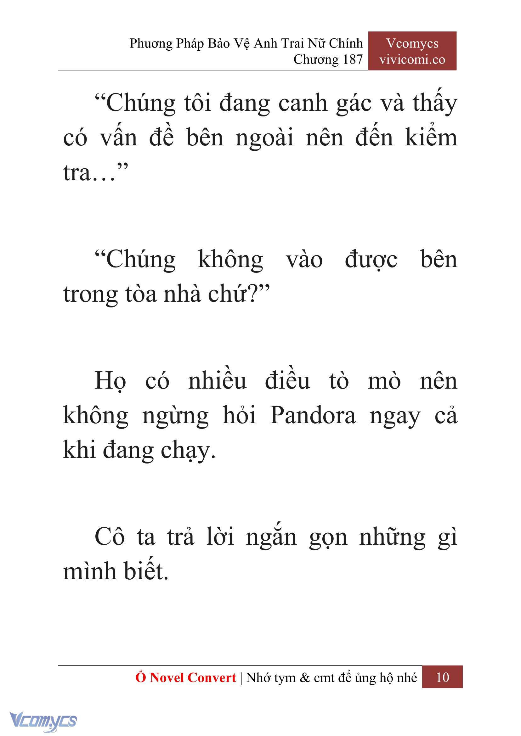[Novel] Phương Pháp Bảo Vệ Anh Trai Nữ Chính Chap 187 - Trang 2