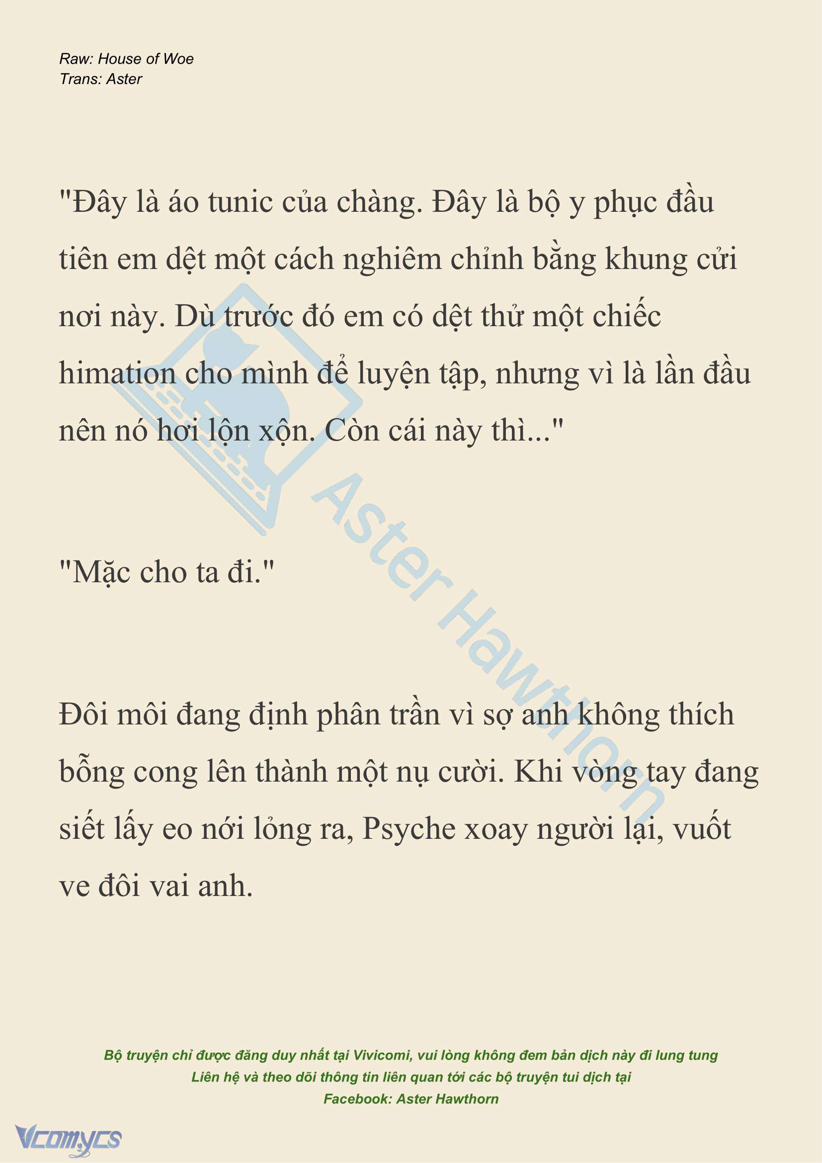 [NOVEL] Dành Cho Các Nữ Thần: Dành cho Psyche Chap 29 - Trang 2