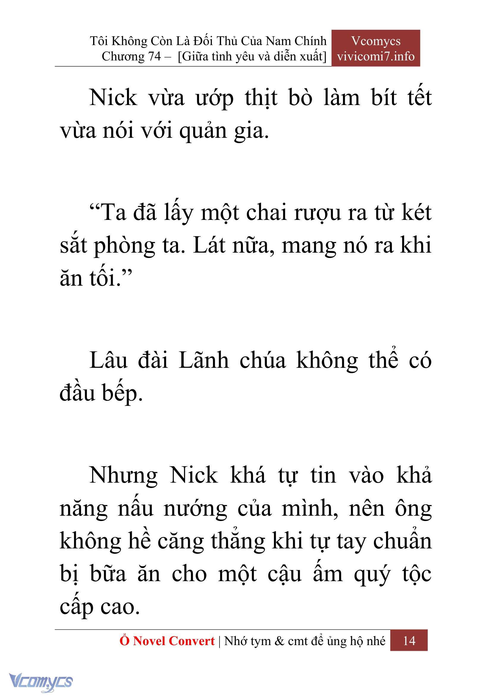 [Novel] Tôi Không Còn Là Đối Thủ Của Nam Chính Chap 74 - Trang 2