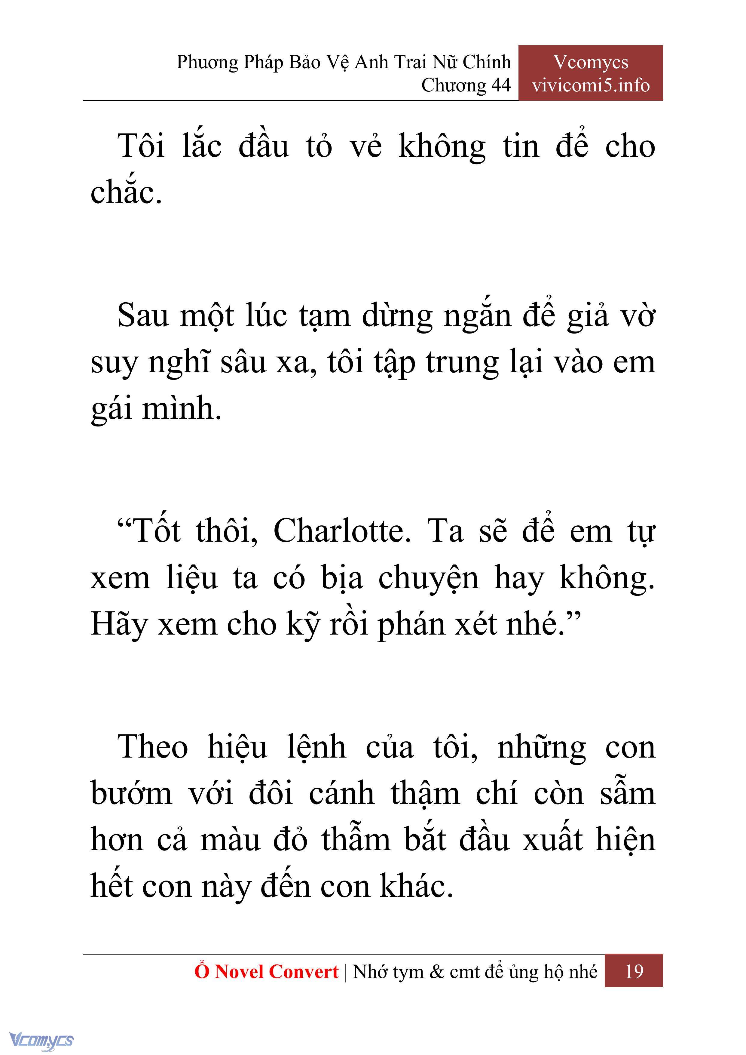 [Novel] Phương Pháp Bảo Vệ Anh Trai Nữ Chính Chap 44 - Next Chap 45