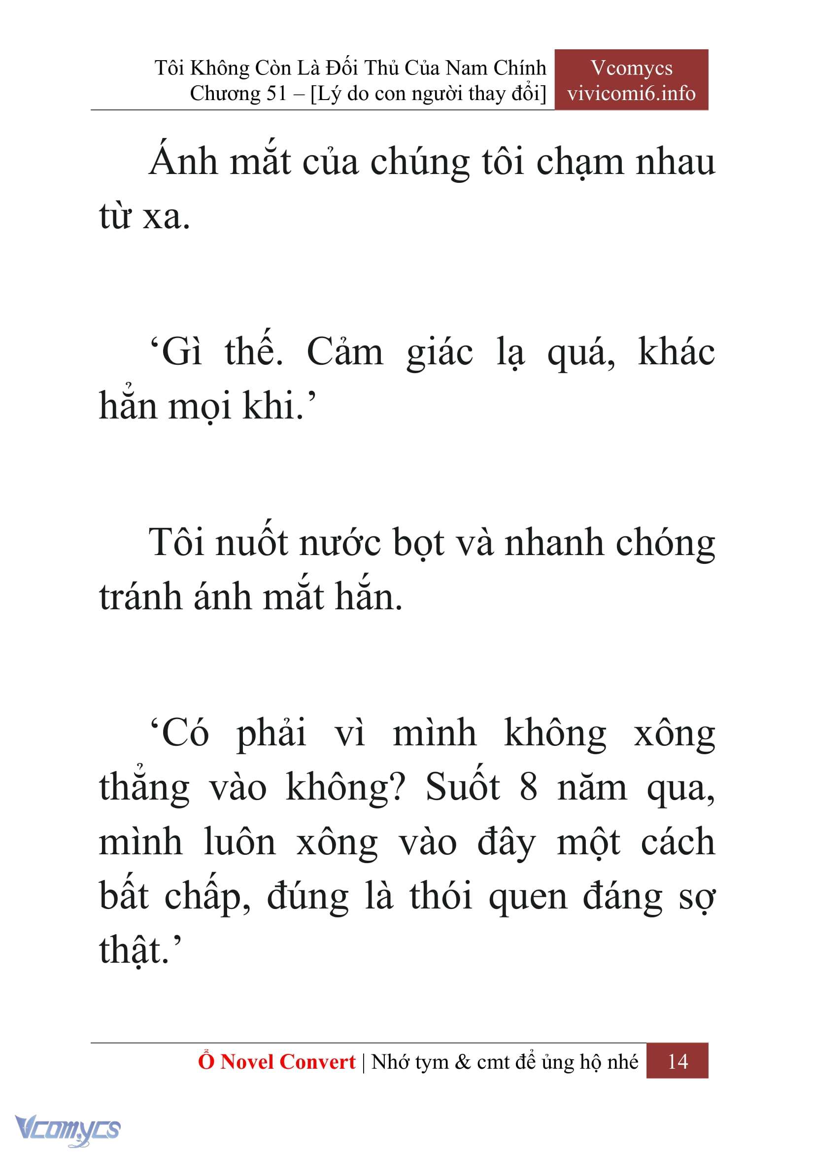[Novel] Tôi Không Còn Là Đối Thủ Của Nam Chính Chap 51 - Trang 2