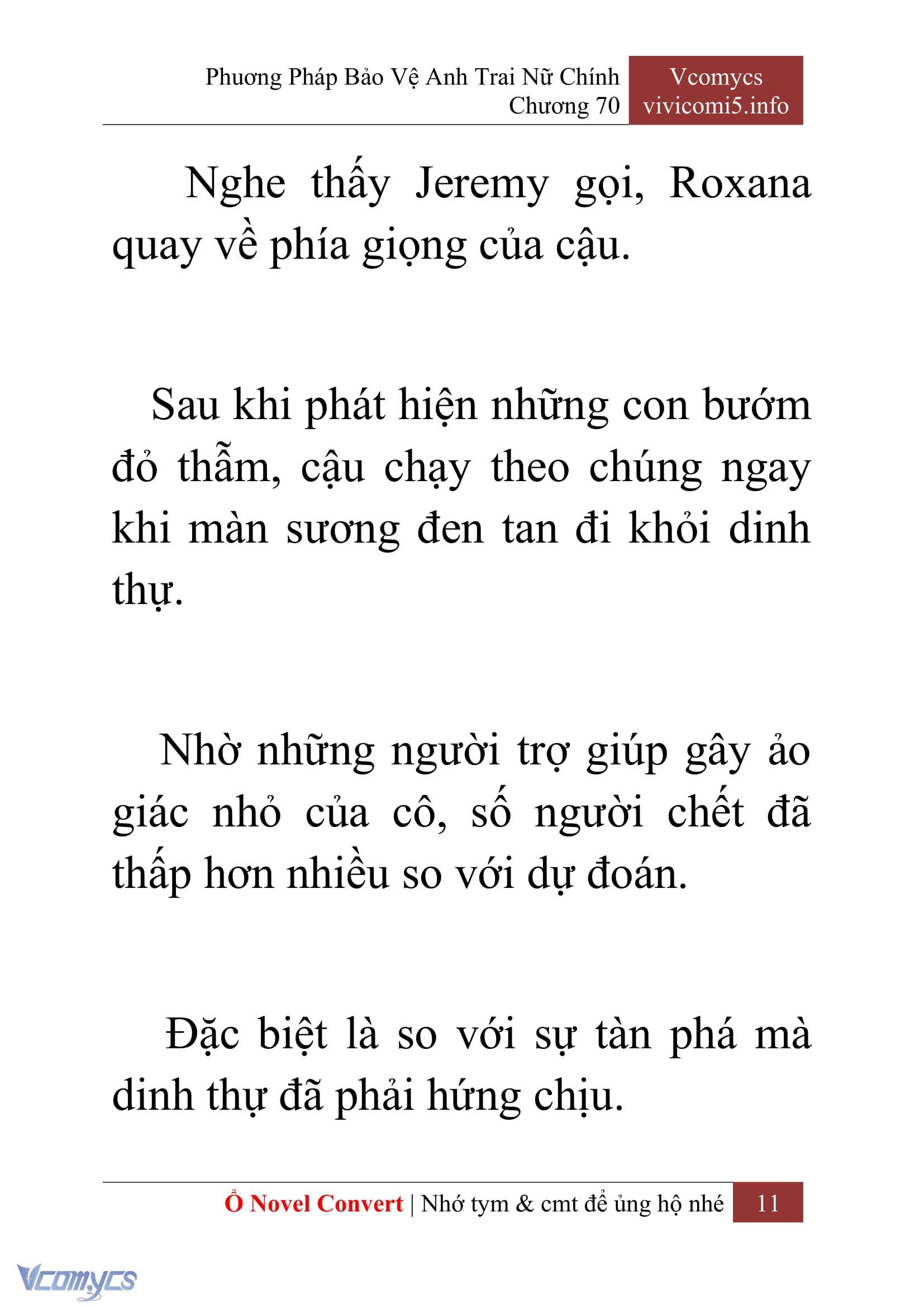 [Novel] Phương Pháp Bảo Vệ Anh Trai Nữ Chính Chap 70 - Next Chap 71
