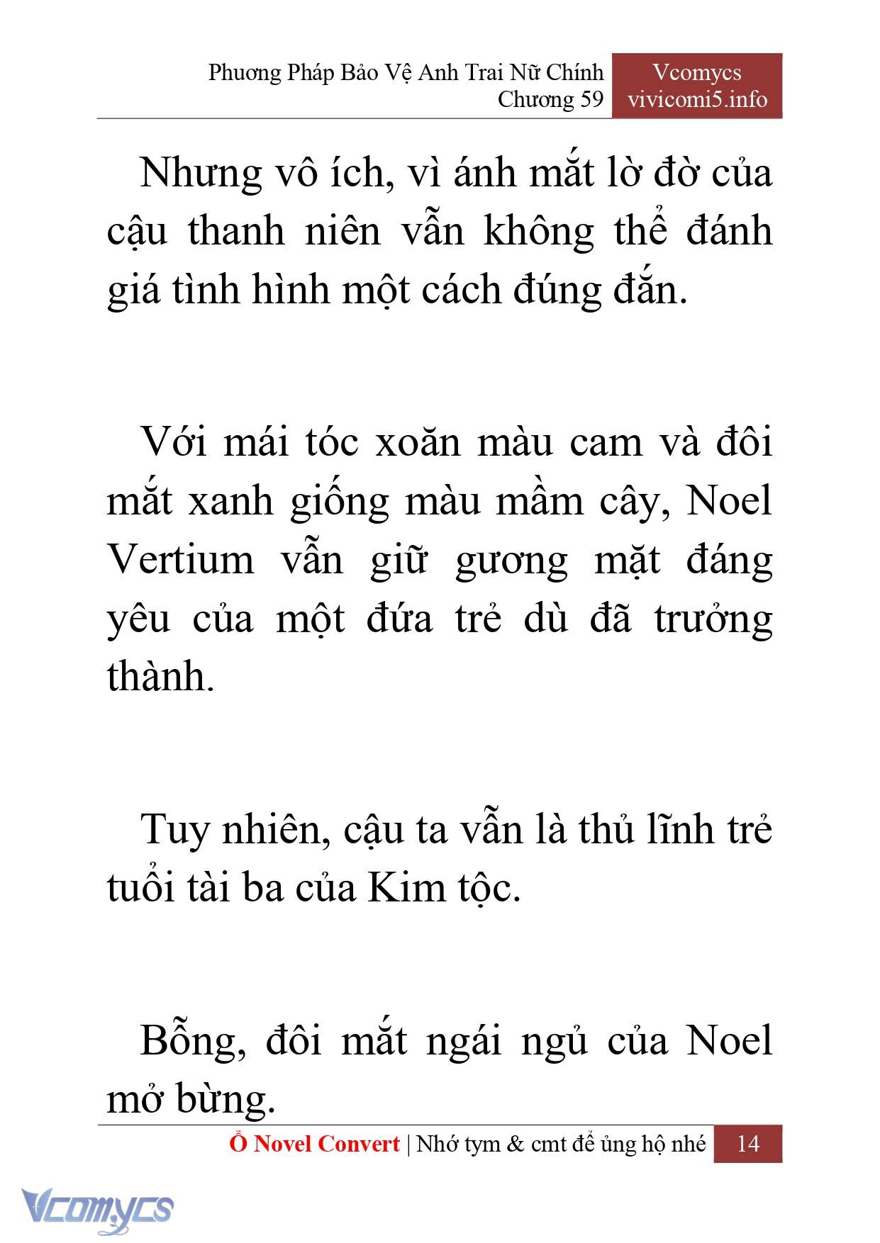 [Novel] Phương Pháp Bảo Vệ Anh Trai Nữ Chính Chap 59 - Next Chap 60