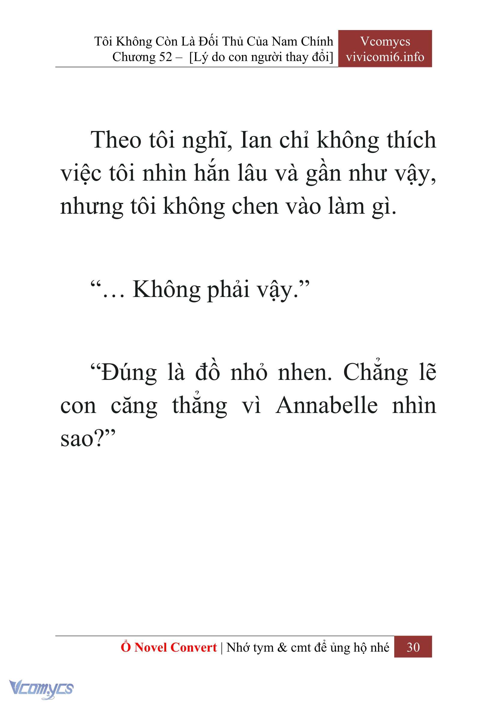 [Novel] Tôi Không Còn Là Đối Thủ Của Nam Chính Chap 52 - Trang 2