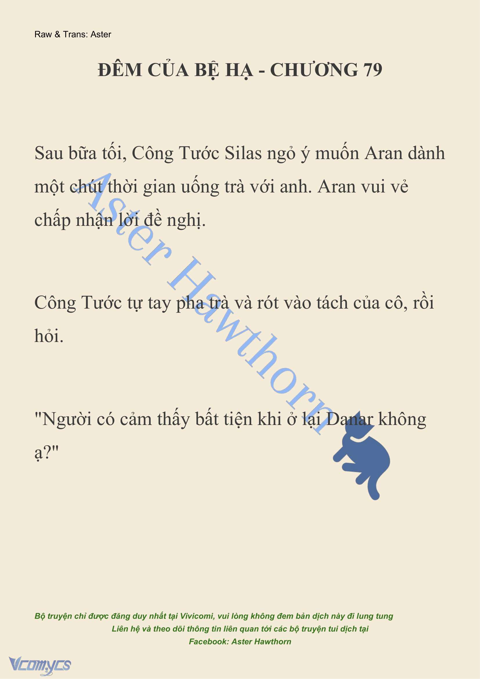 [NOVEL] Đêm Của Bệ Hạ Chap 79 - Next Chap 80