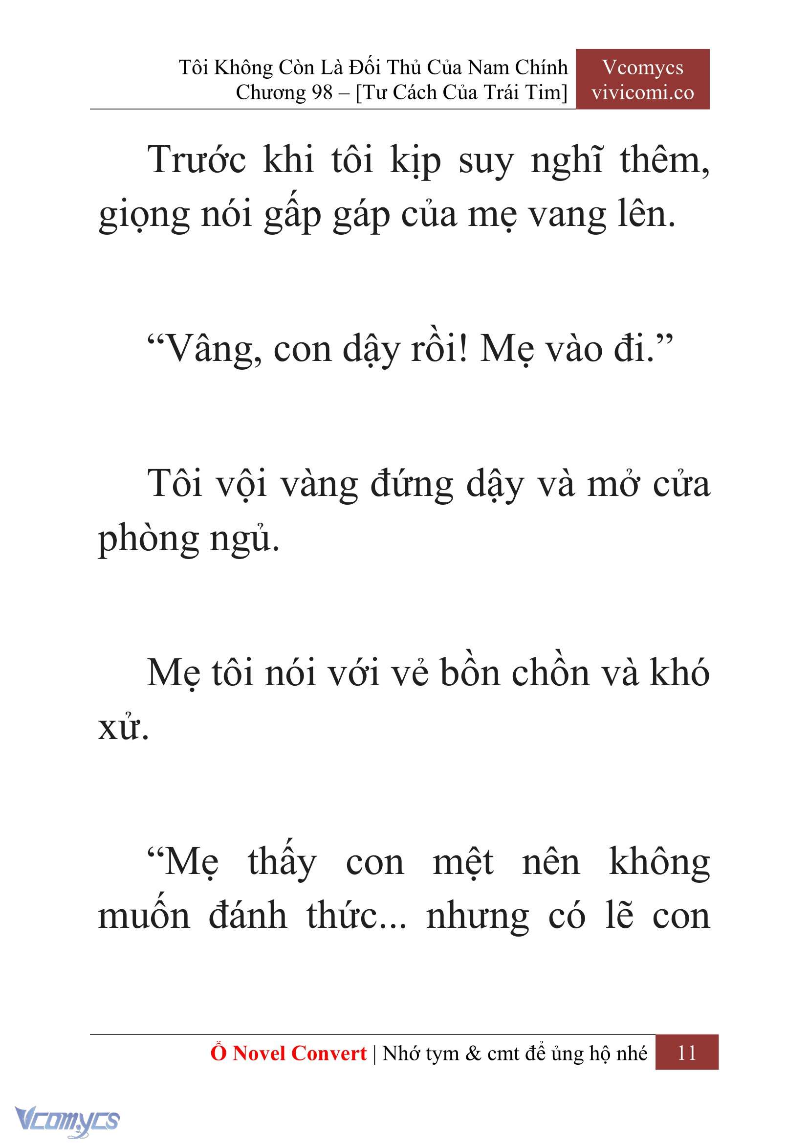[Novel] Tôi Không Còn Là Đối Thủ Của Nam Chính Chap 98 - Next Chap 99