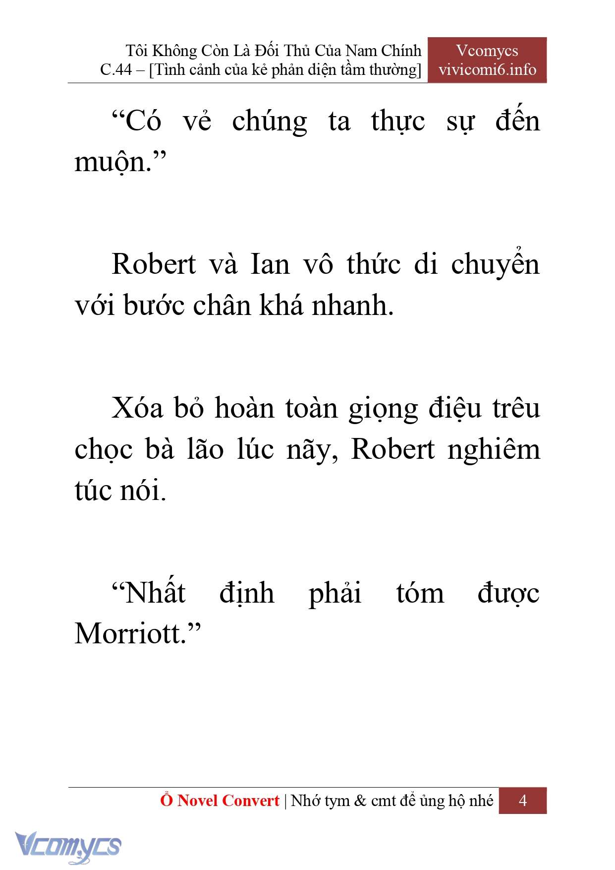 [Novel] Tôi Không Còn Là Đối Thủ Của Nam Chính Chap 44 - Trang 2
