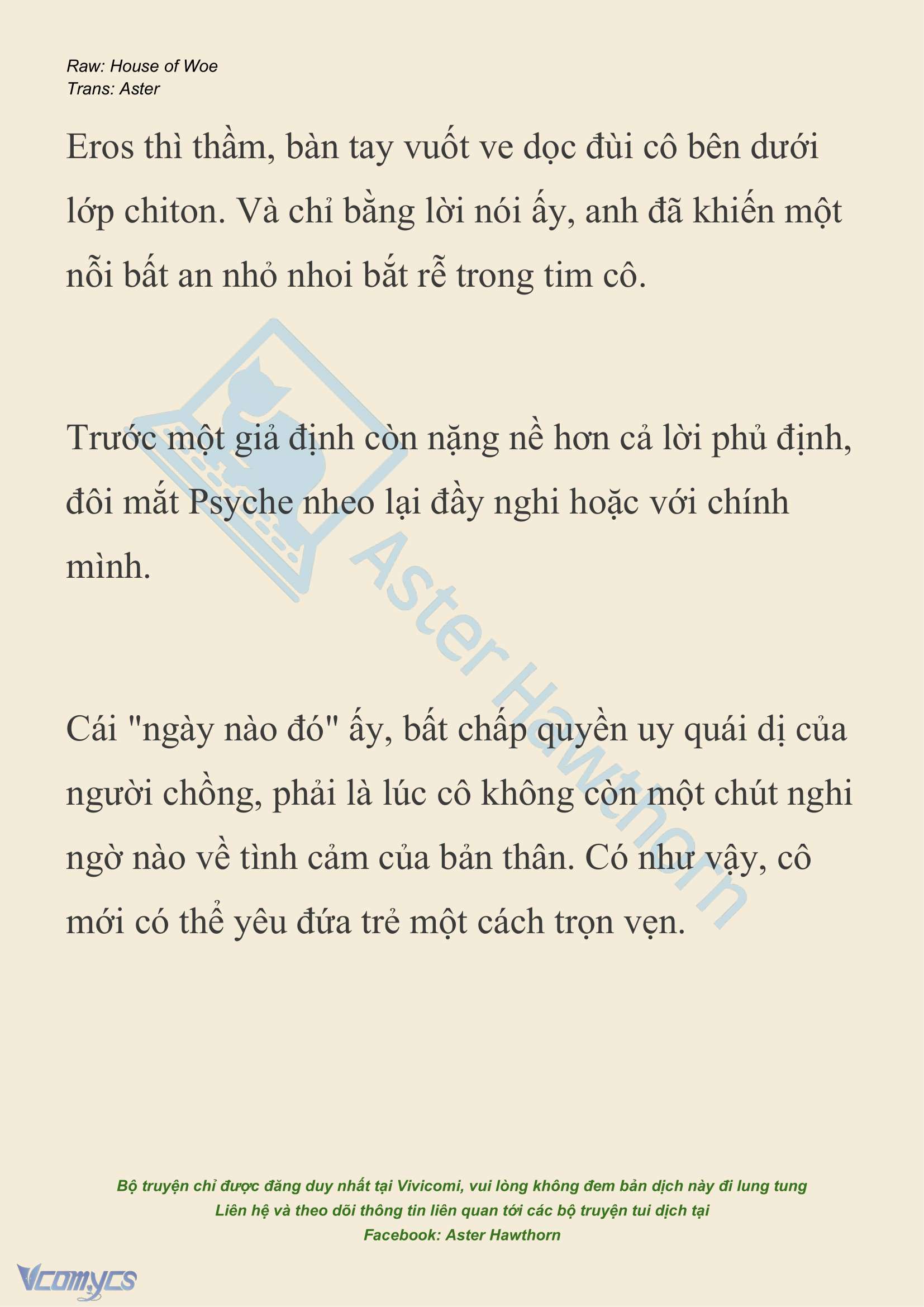 [NOVEL] Dành Cho Các Nữ Thần: Dành cho Psyche Chap 27 - Next Chap 28