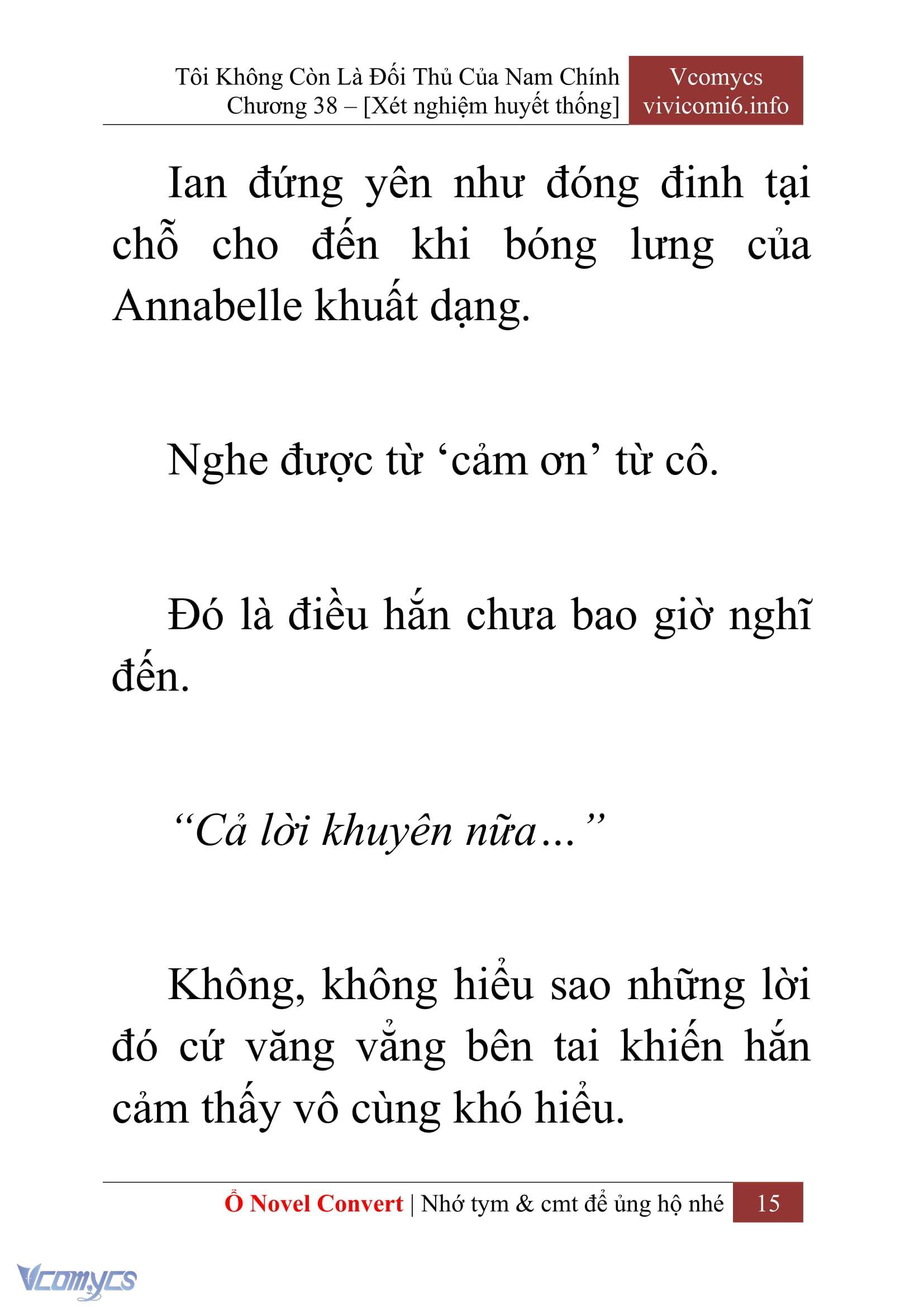 [Novel] Tôi Không Còn Là Đối Thủ Của Nam Chính Chap 38 - Trang 2