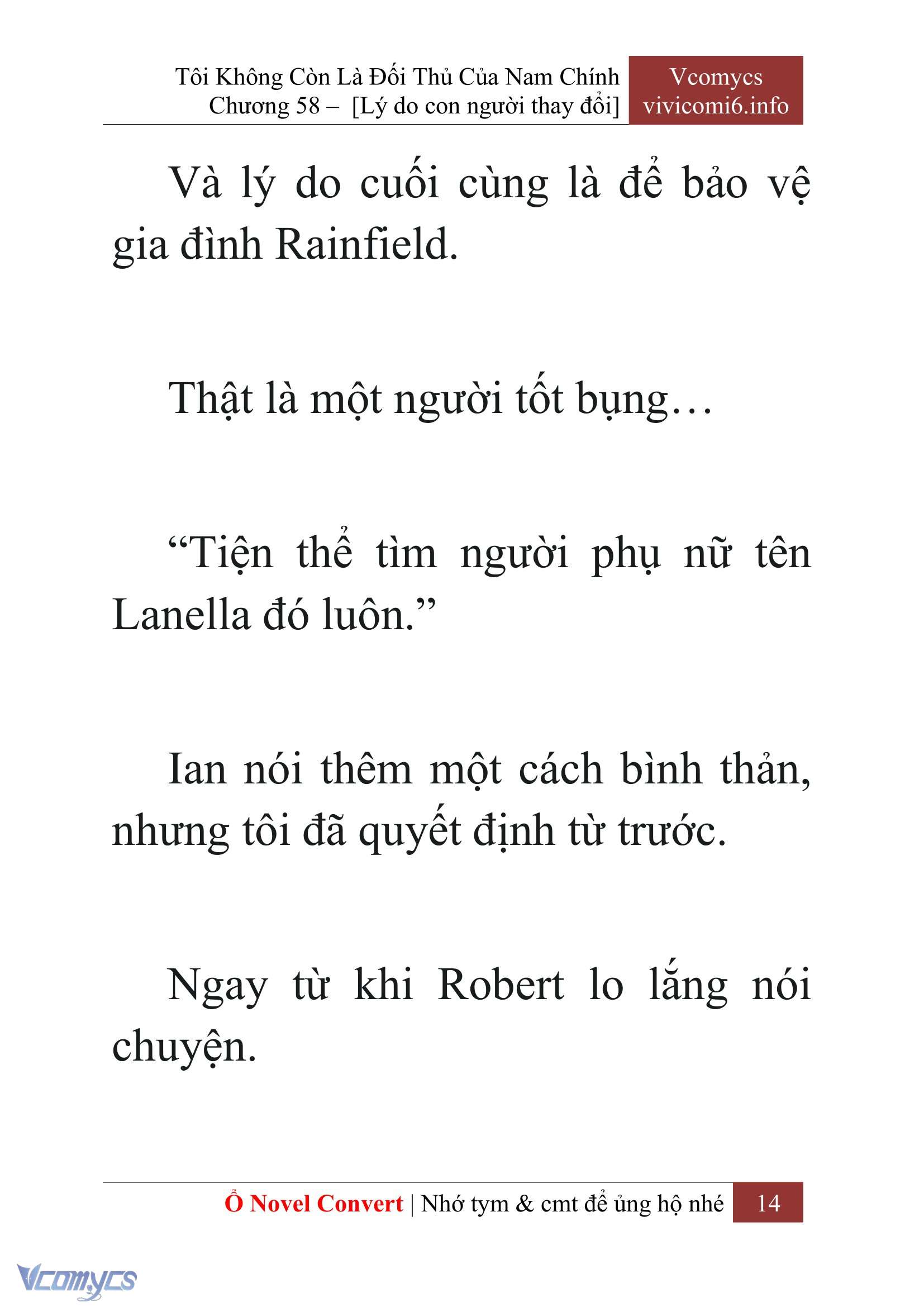 [Novel] Tôi Không Còn Là Đối Thủ Của Nam Chính Chap 58 - Trang 2