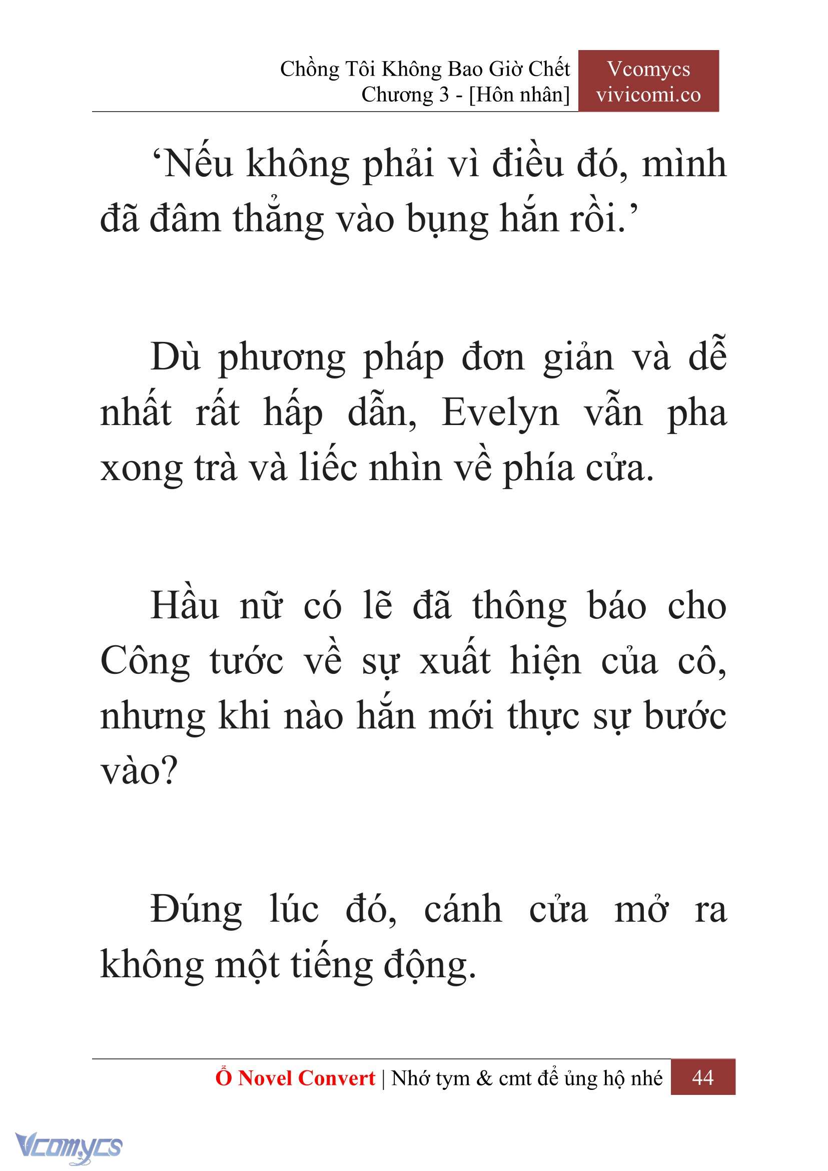 [Novel] Chồng Tôi Không Bao Giờ Chết Chap 3 - Next Chap 4