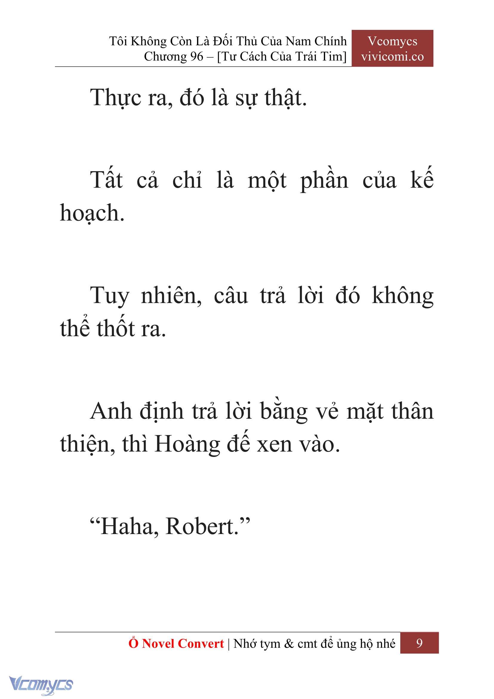 [Novel] Tôi Không Còn Là Đối Thủ Của Nam Chính Chap 96 - Trang 2