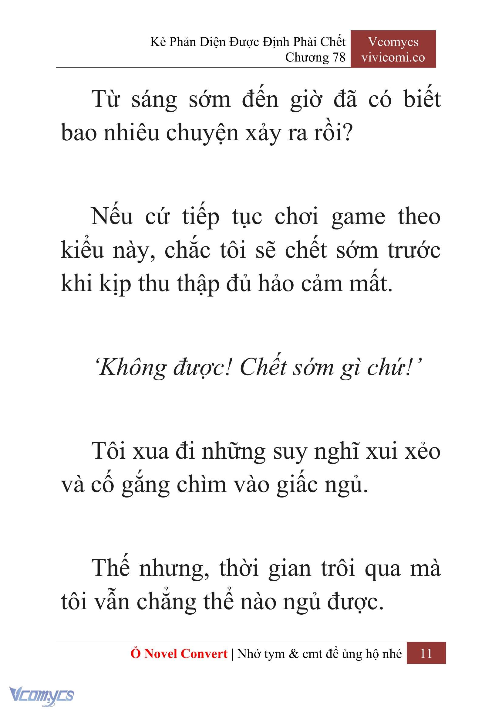 [Novel] Kẻ Phản Diện Được Định Phải Chết Chap 78 - Trang 2