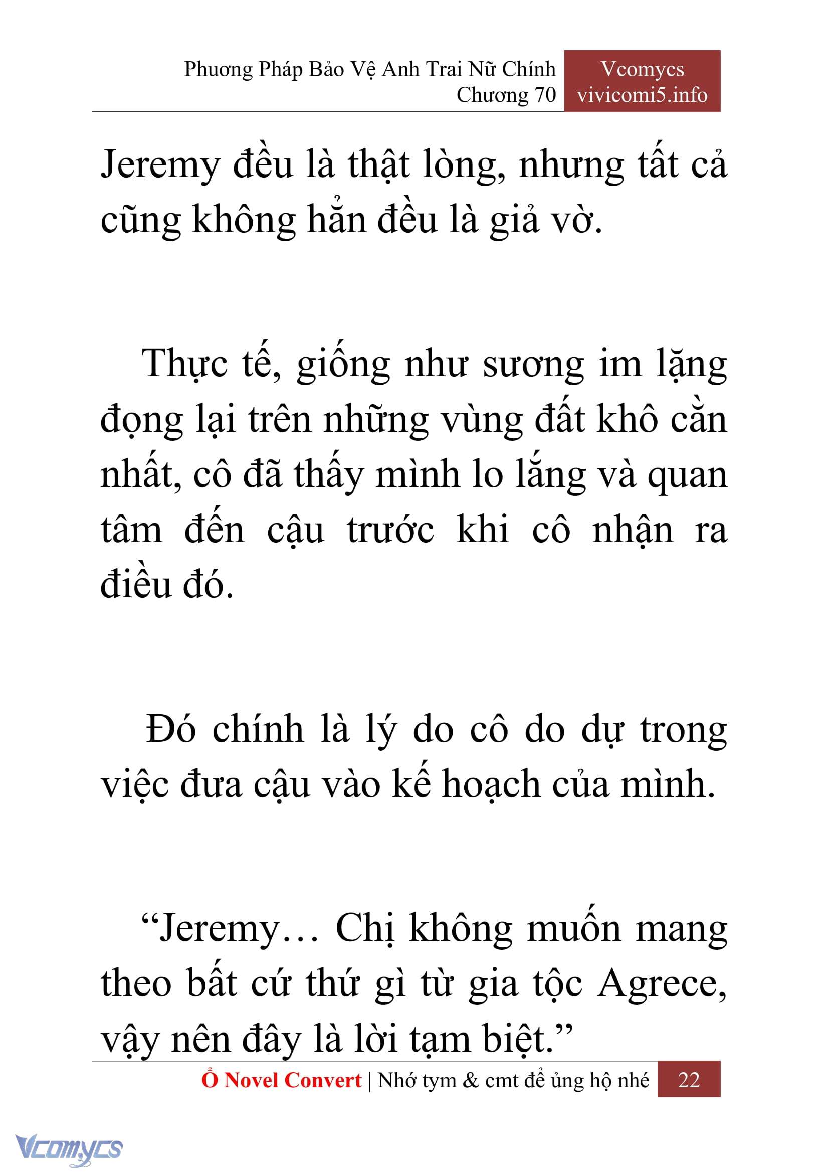 [Novel] Phương Pháp Bảo Vệ Anh Trai Nữ Chính Chap 70 - Next Chap 71