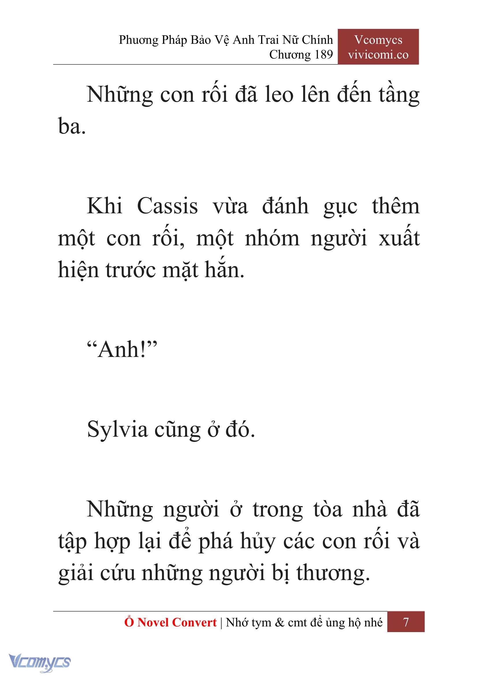[Novel] Phương Pháp Bảo Vệ Anh Trai Nữ Chính Chap 189 - Trang 2