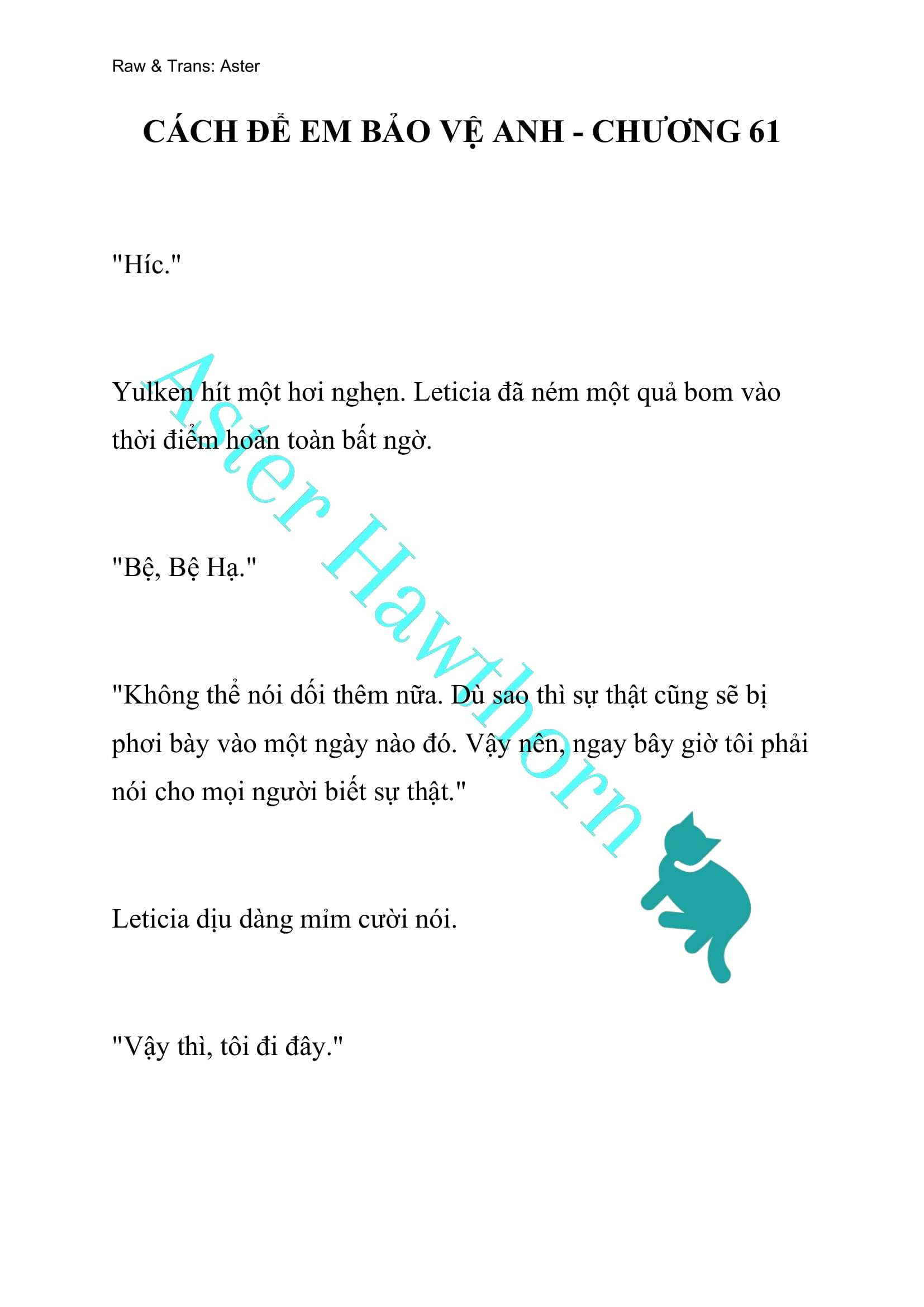 [NOVEL] Cách Để Em Bảo Vệ Anh Chap 61 - Next Chap 62