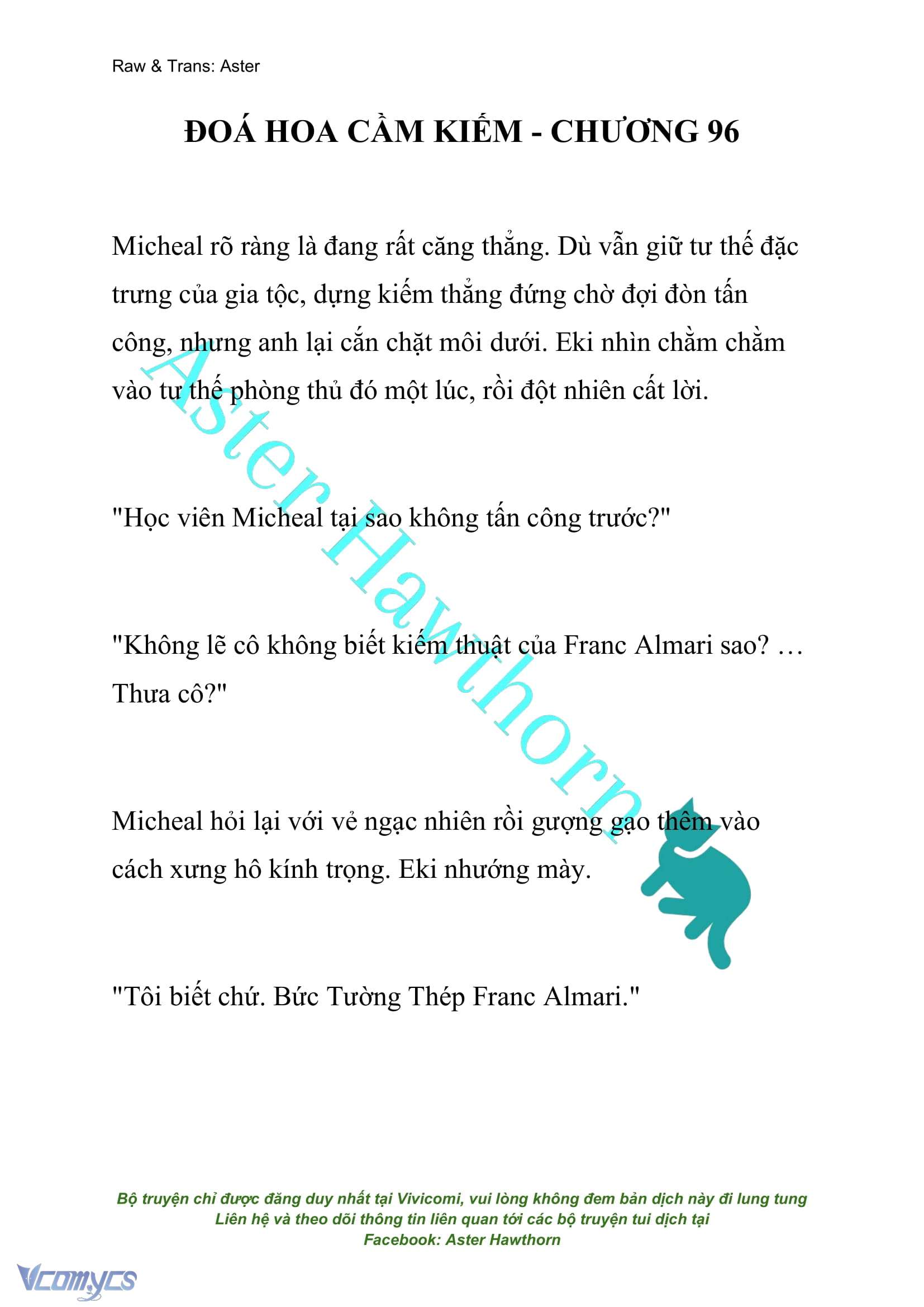 [NOVEL] Đóa Hoa Cầm Kiếm Chap 96 - Next Chap 97