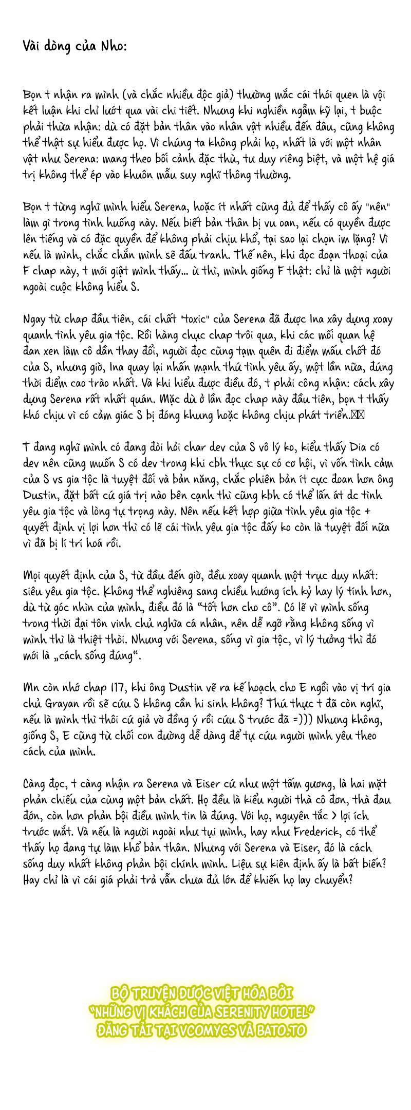 Serena Chương 121 - Next Chapter 121.1