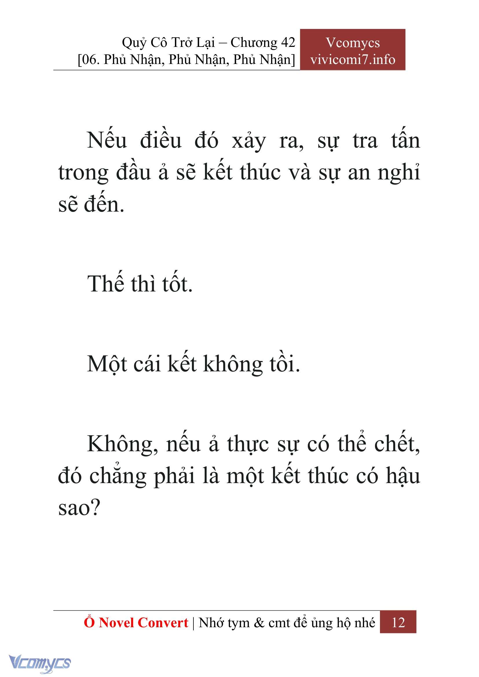 [Novel] Quý Cô Trở Lại Chap 42 - Next Chap 43