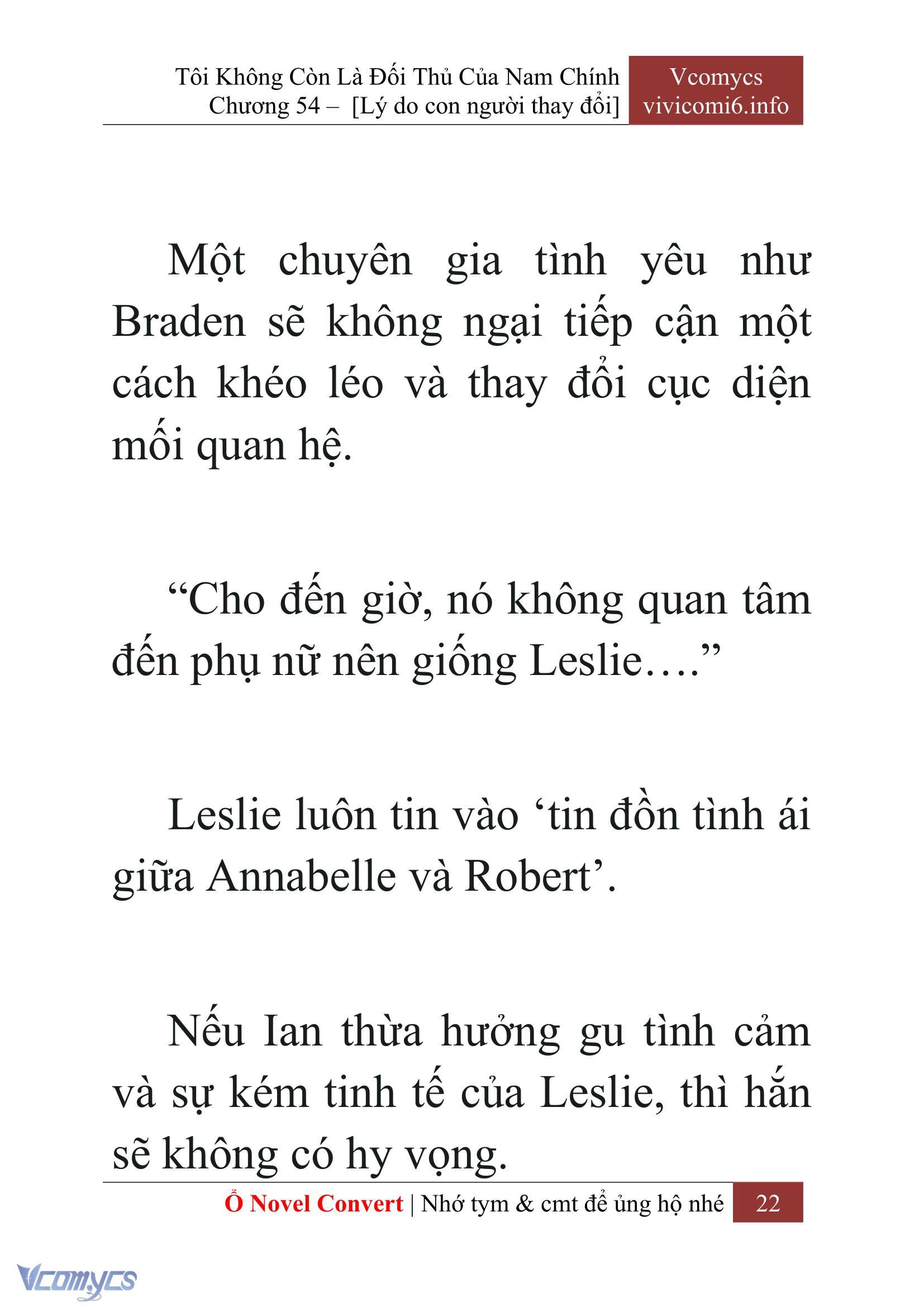 [Novel] Tôi Không Còn Là Đối Thủ Của Nam Chính Chap 54 - Trang 2