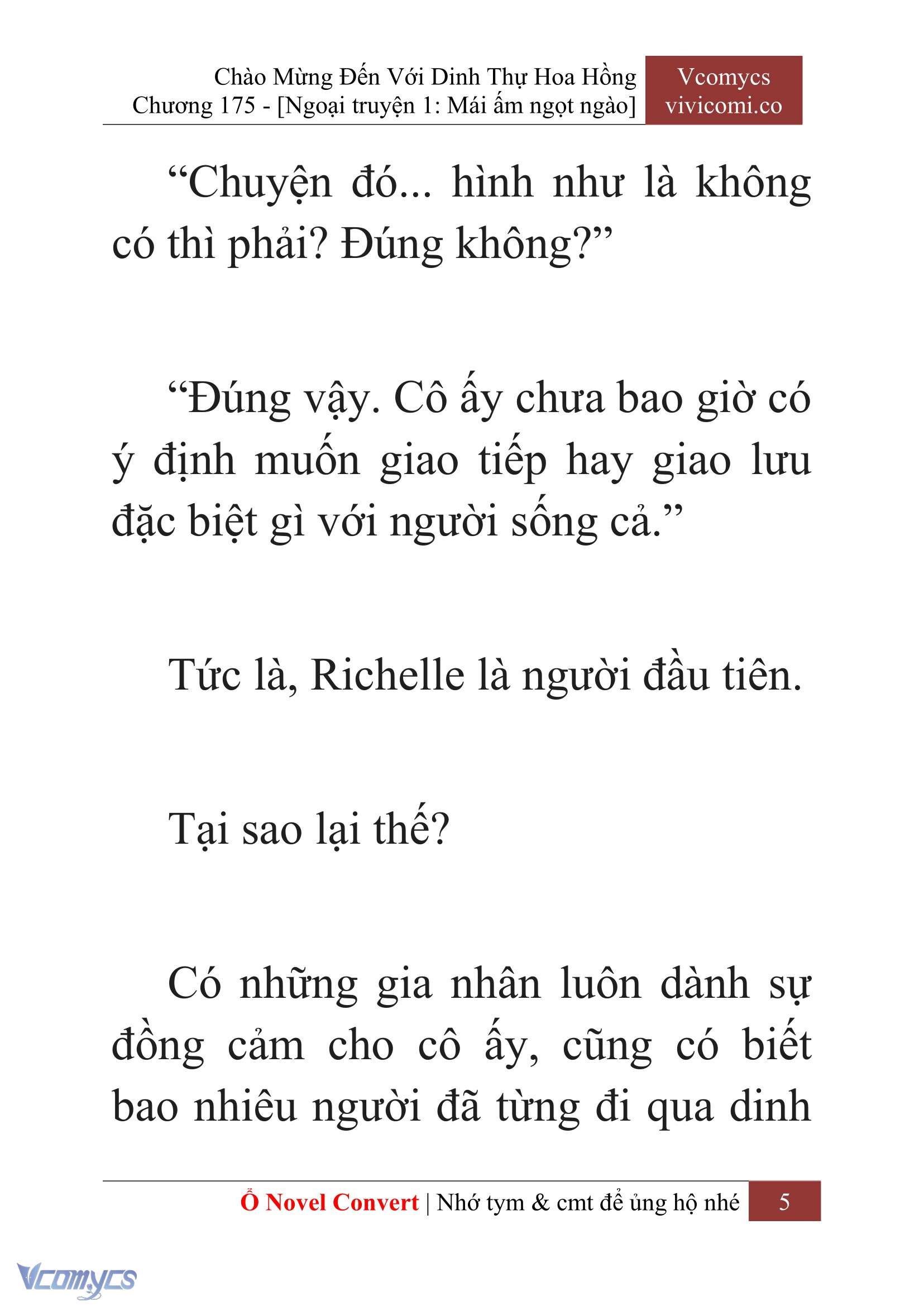 [Novel] Chào Mừng Đến Với Dinh Thự Hoa Hồng Chap 175 - Trang 2