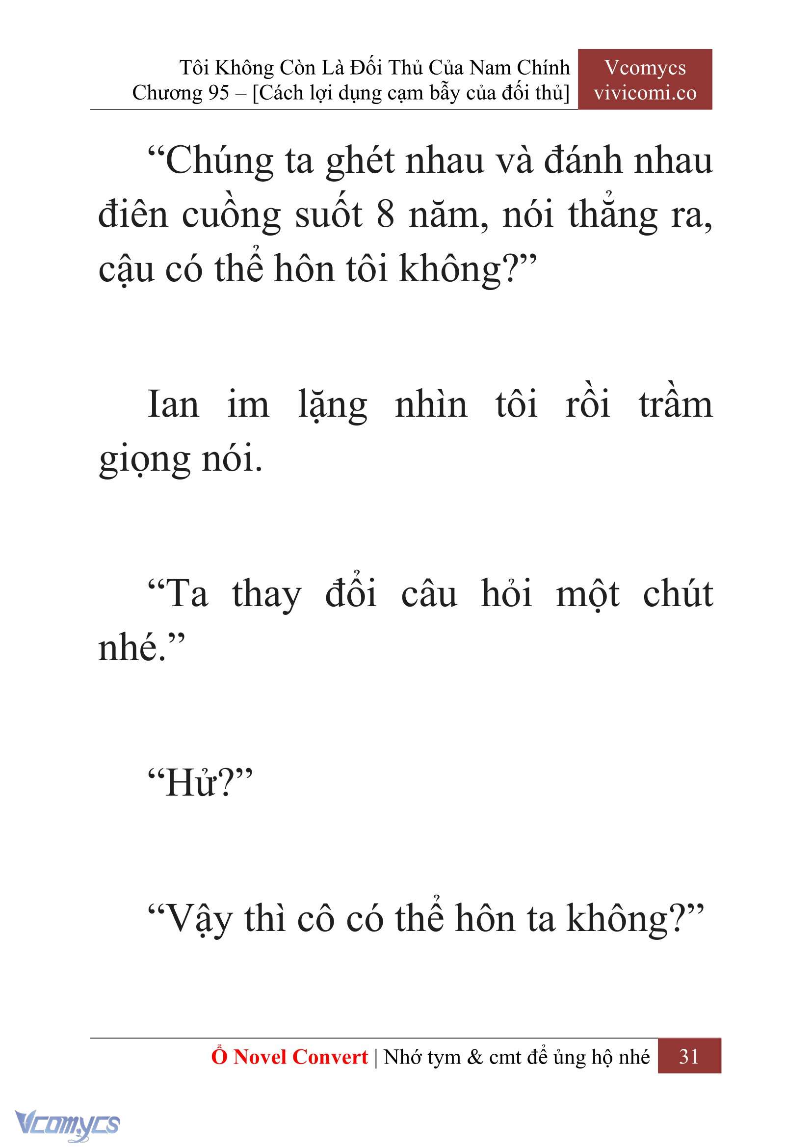 [Novel] Tôi Không Còn Là Đối Thủ Của Nam Chính Chap 95 - Trang 2