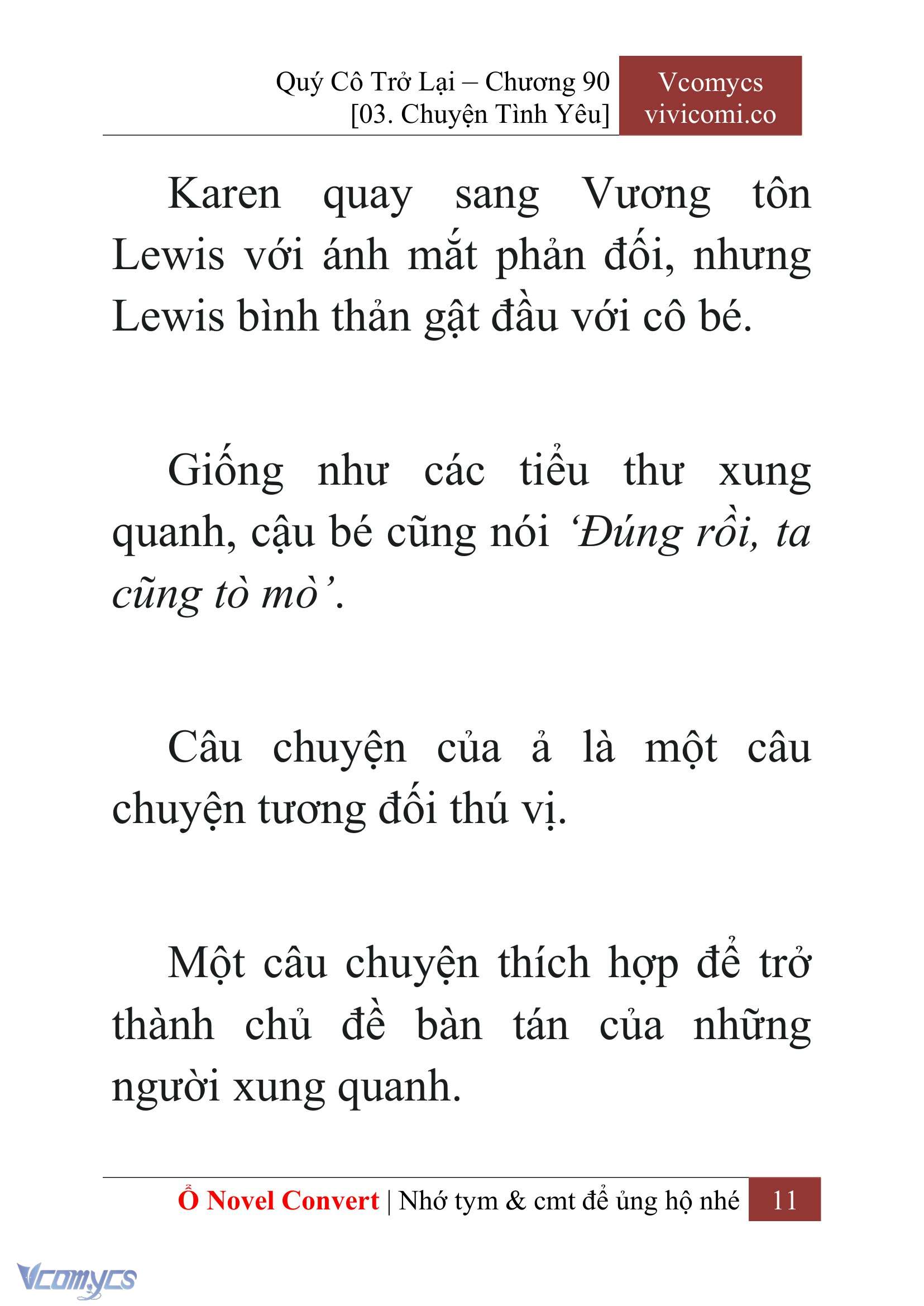 [Novel] Quý Cô Trở Lại Chap 90 - Next Chap 91