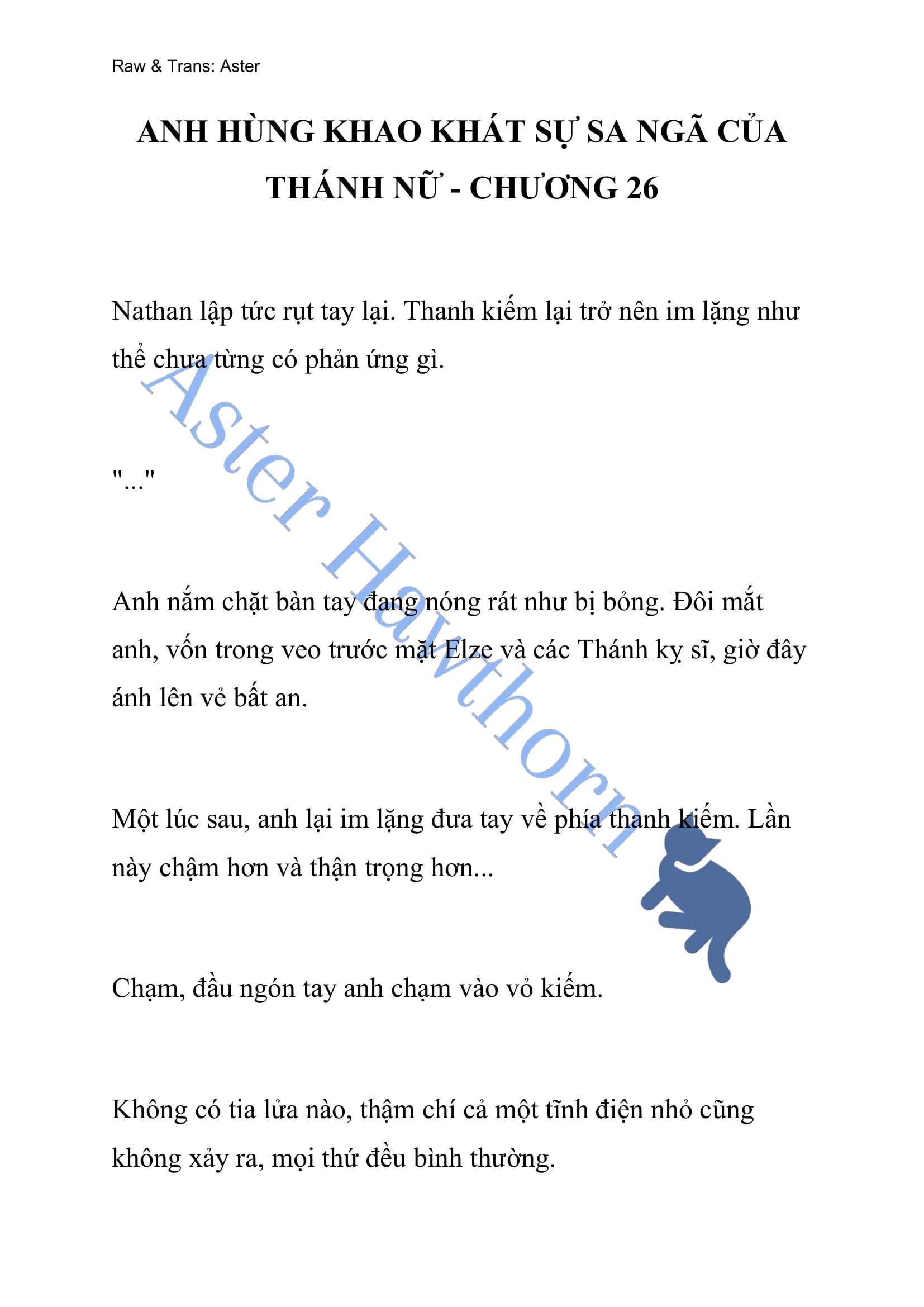 [NOVEL] Anh Hùng Khao Khát Sự Sa Ngã Của Thánh Nữ Chap 26 - Next Chap 26