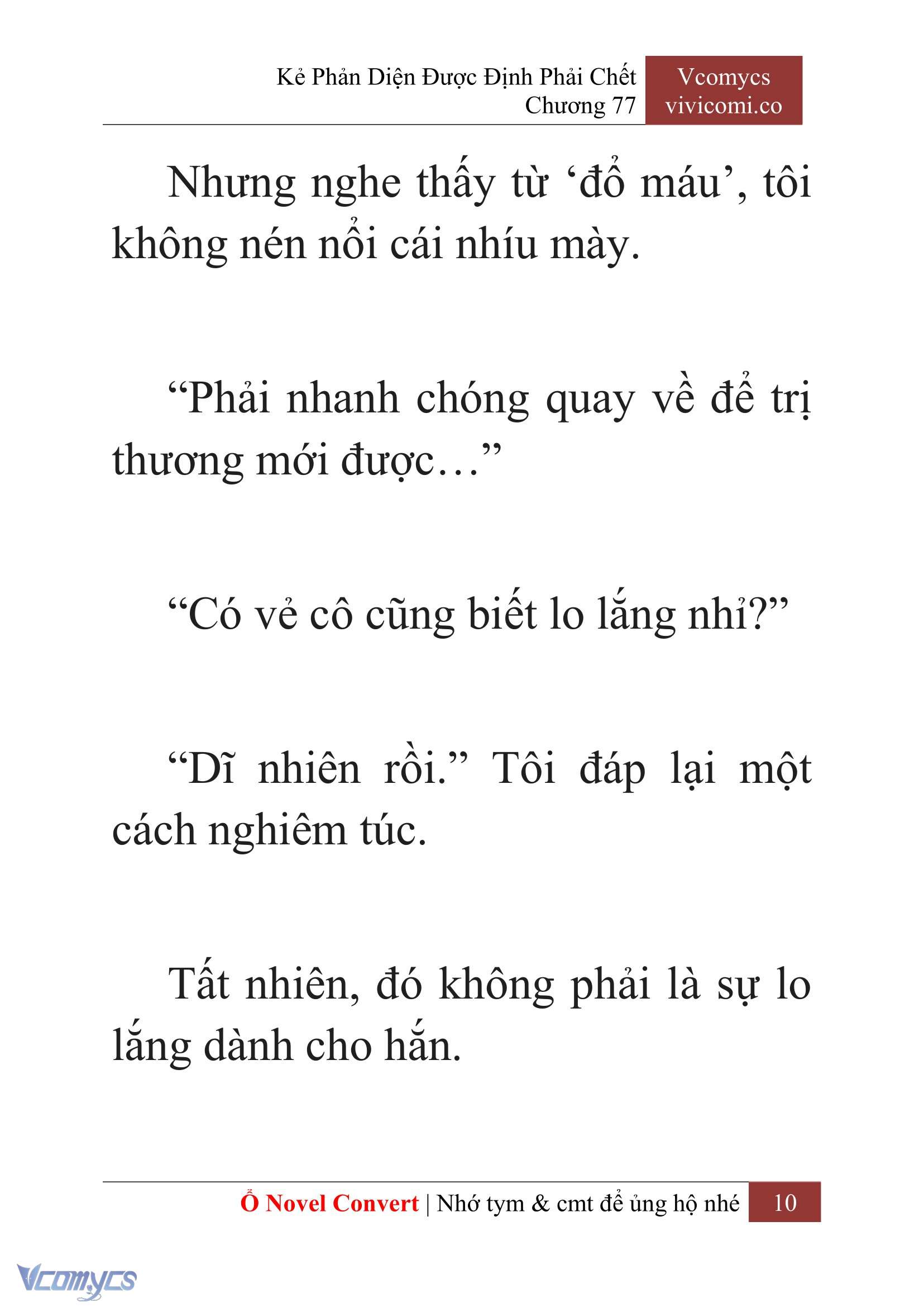 [Novel] Kẻ Phản Diện Được Định Phải Chết Chap 77 - Trang 2