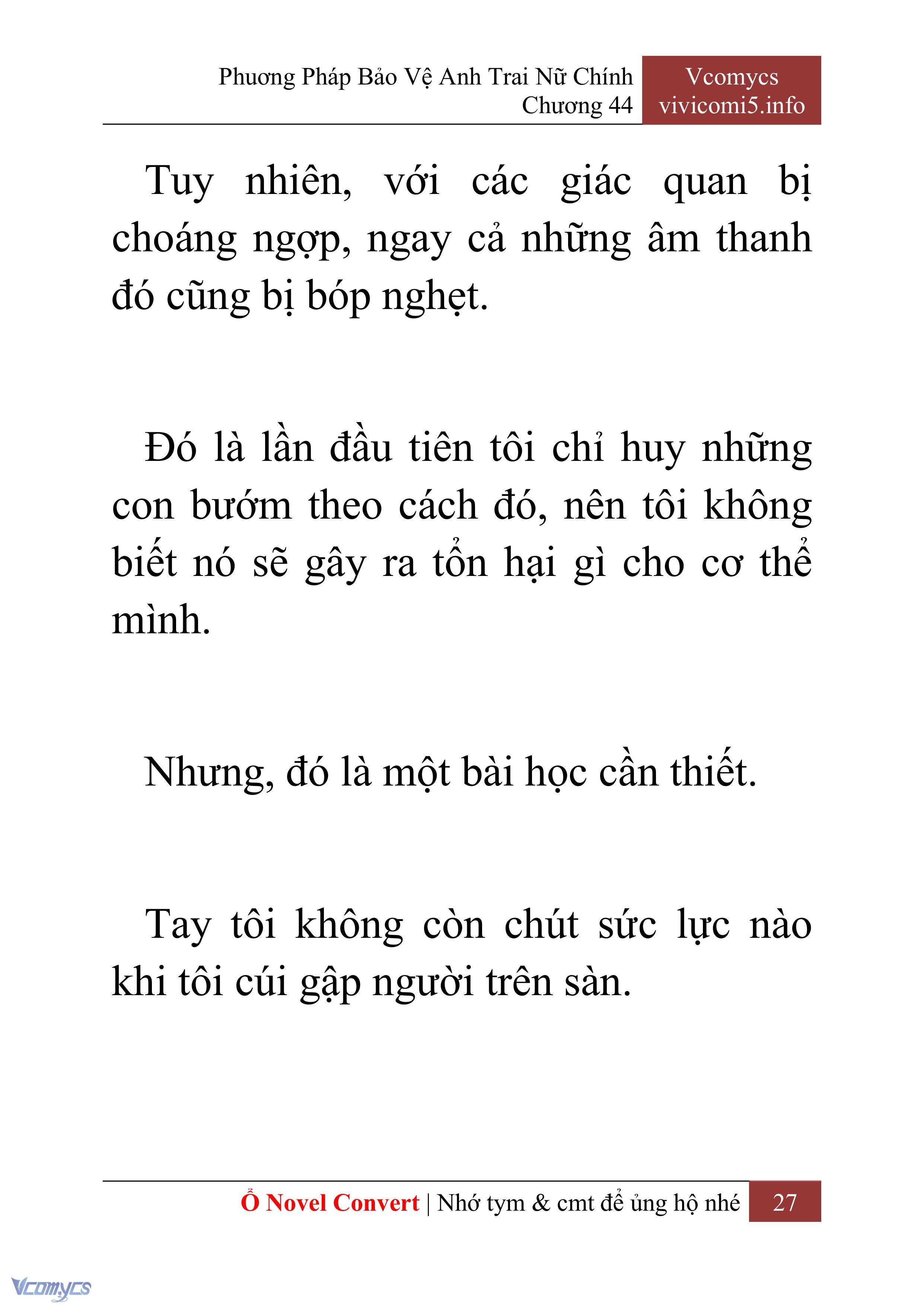 [Novel] Phương Pháp Bảo Vệ Anh Trai Nữ Chính Chap 44 - Next Chap 45