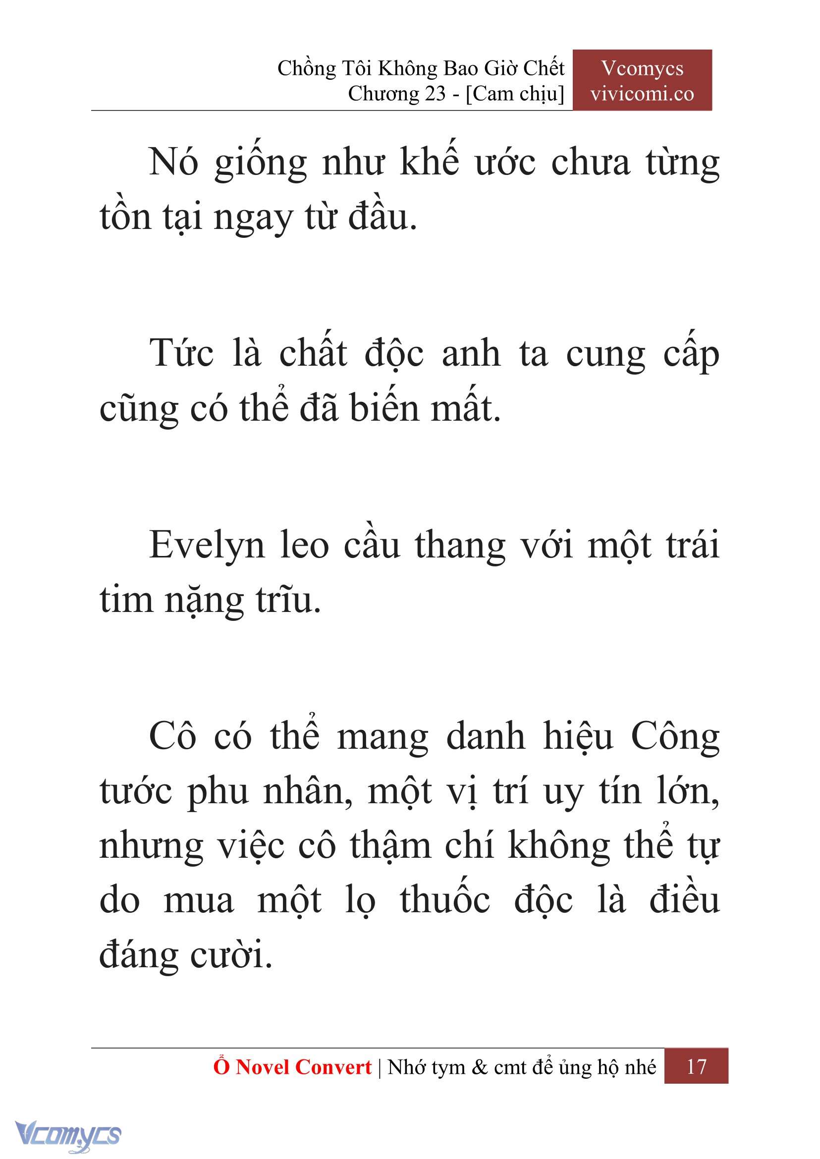 [Novel] Chồng Tôi Không Bao Giờ Chết Chap 23 - Trang 2