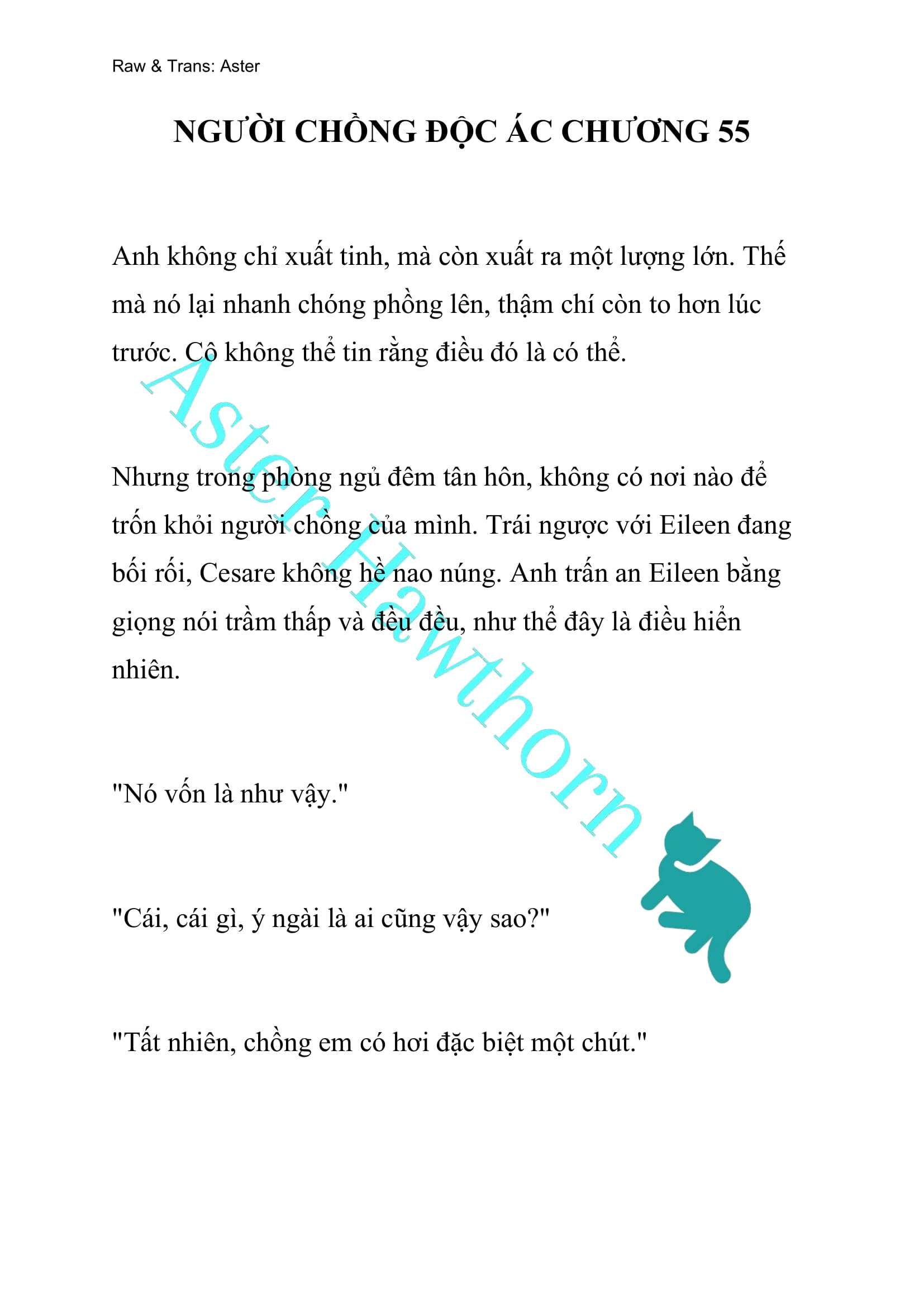 [NOVEL] Người Chồng Độc Ác Chap 55 - Next Chap 56