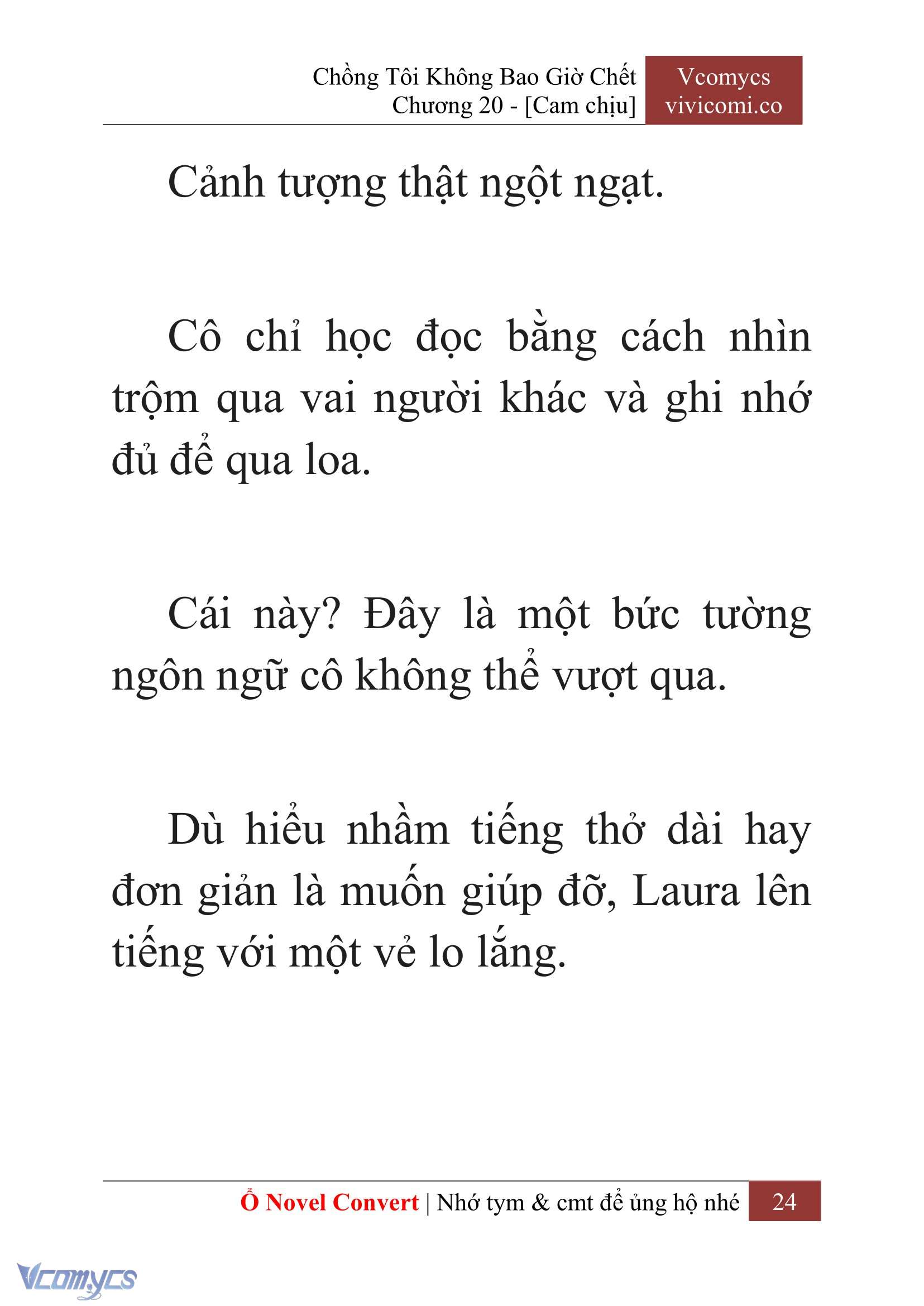 [Novel] Chồng Tôi Không Bao Giờ Chết Chap 20 - Trang 2