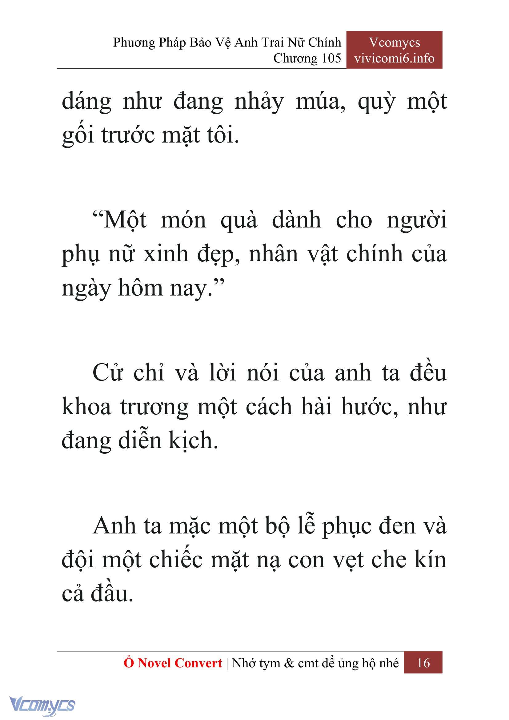 [Novel] Phương Pháp Bảo Vệ Anh Trai Nữ Chính Chap 105 - Next Chap 106