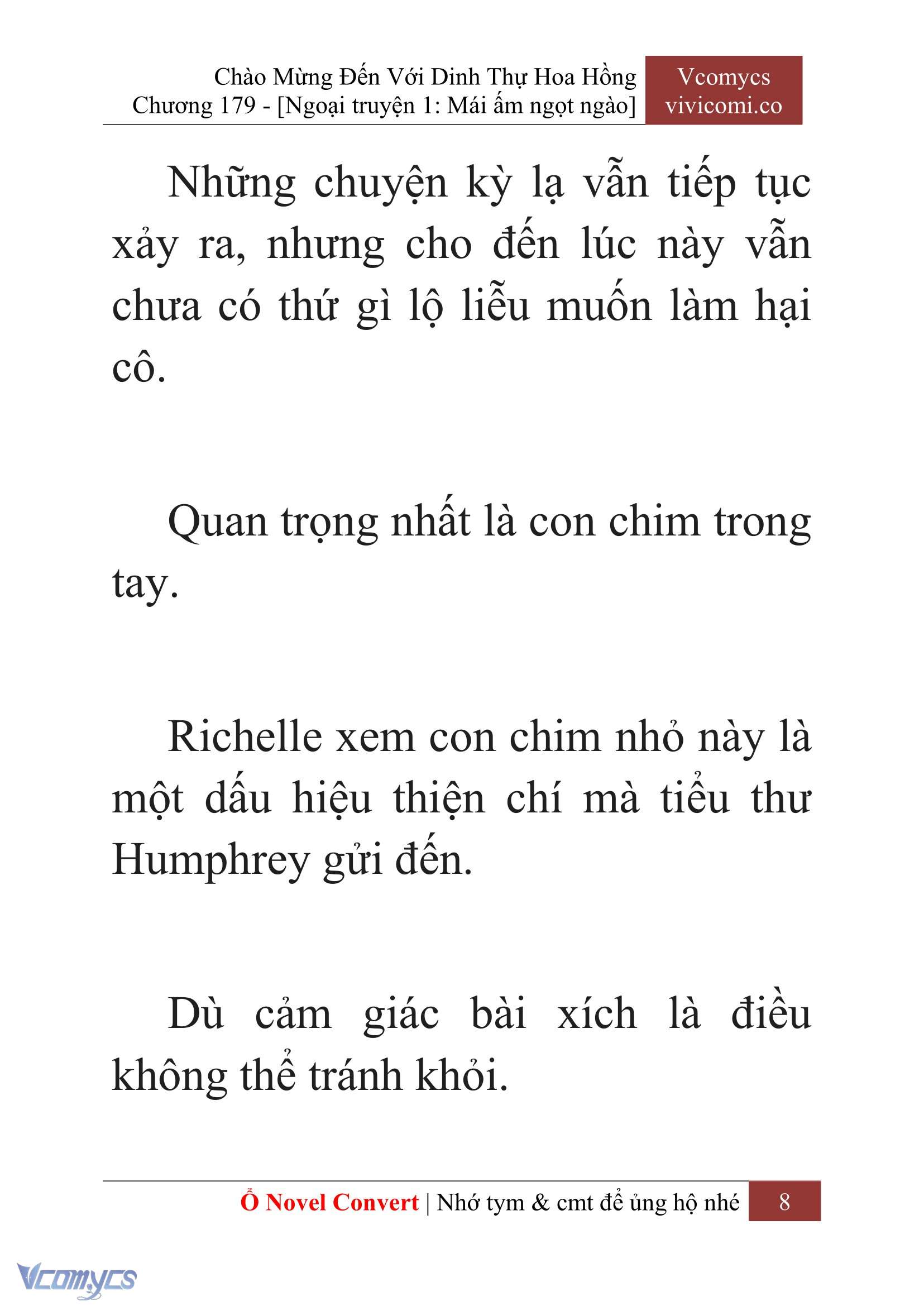 [Novel] Chào Mừng Đến Với Dinh Thự Hoa Hồng Chap 179 - Trang 2
