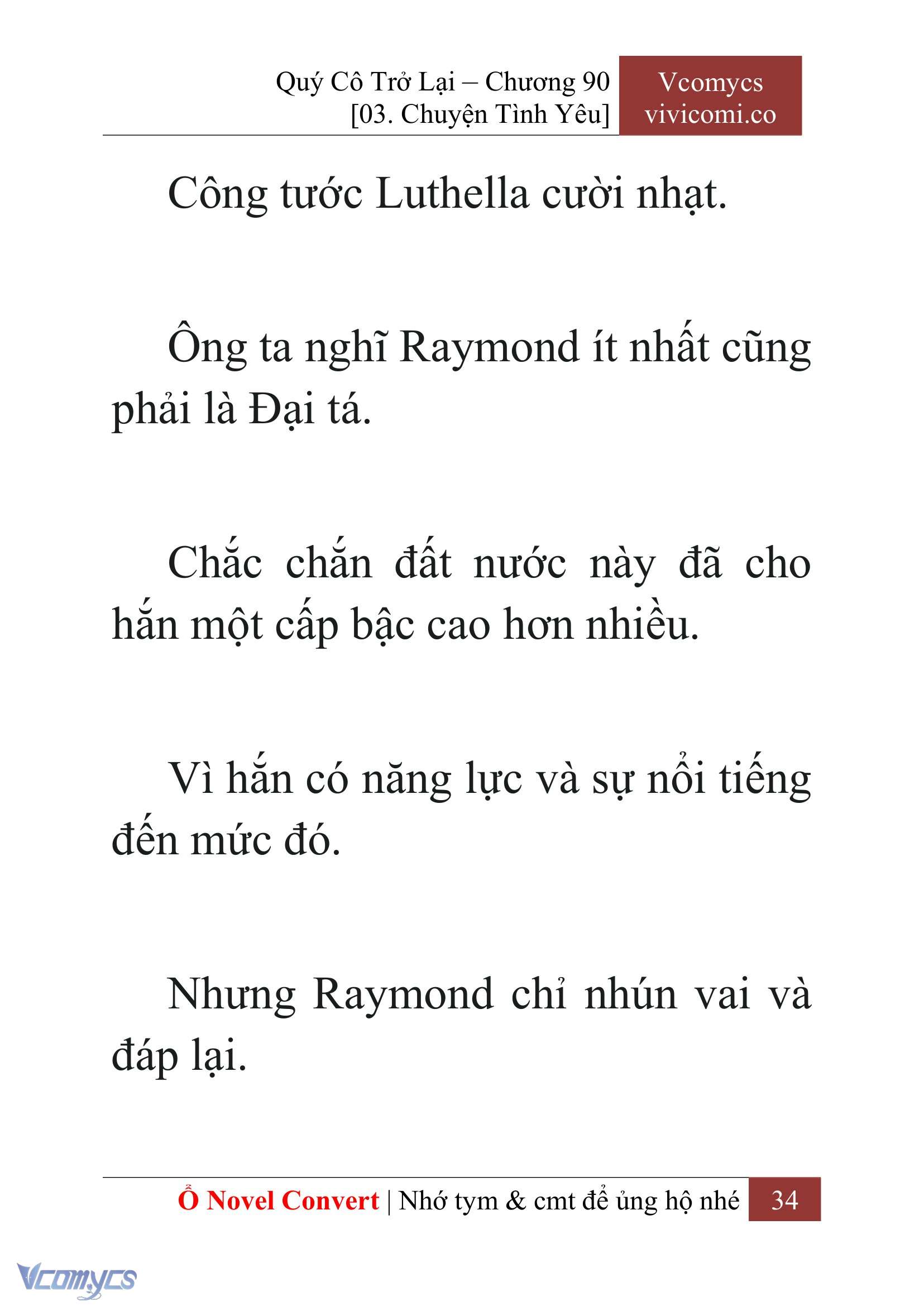 [Novel] Quý Cô Trở Lại Chap 90 - Next Chap 91