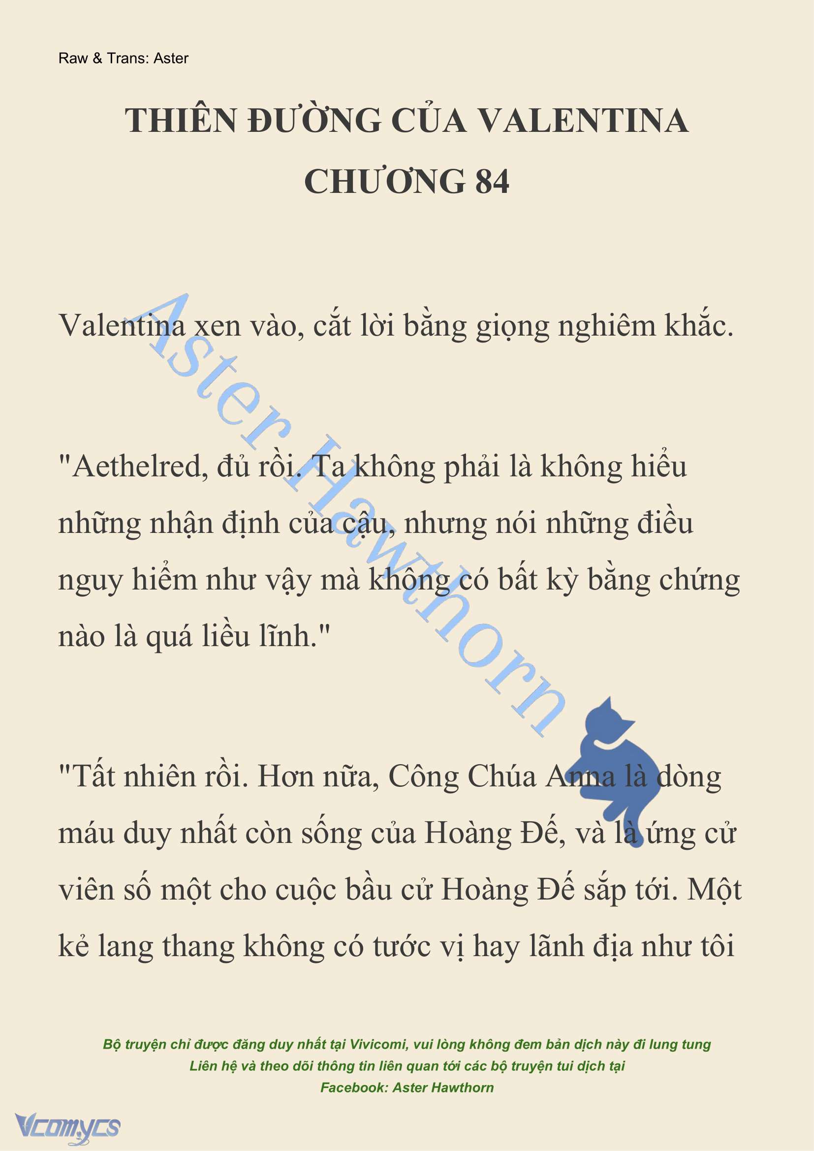 [NOVEL] Thiên Đường Của Valentina Chap 84 - Next Chap 85