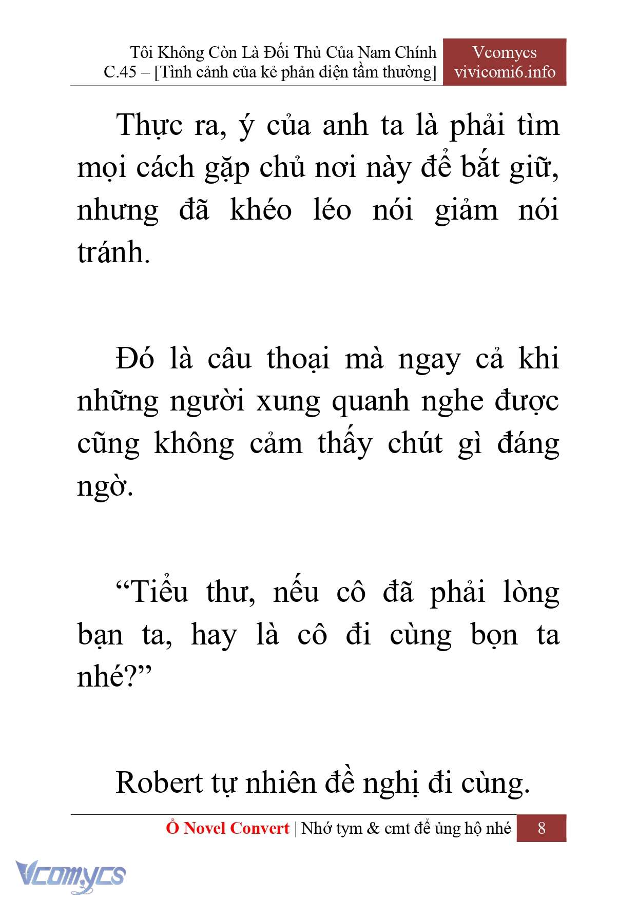 [Novel] Tôi Không Còn Là Đối Thủ Của Nam Chính Chap 45 - Trang 2