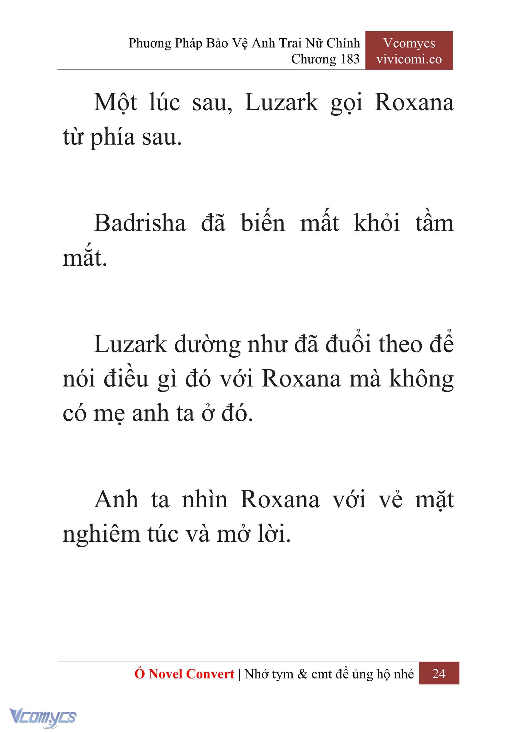 [Novel] Phương Pháp Bảo Vệ Anh Trai Nữ Chính Chap 183 - Next Chap 184