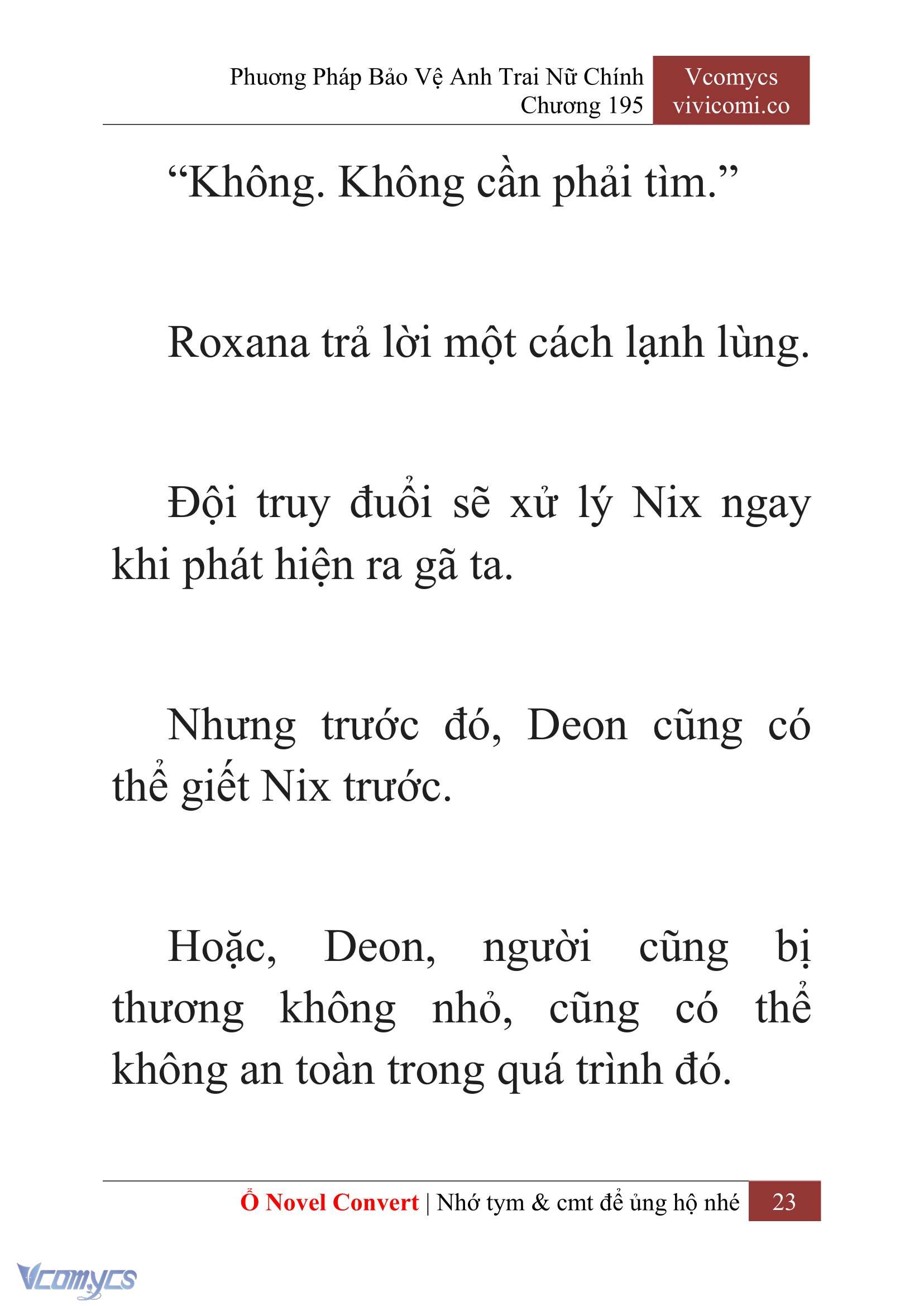[Novel] Phương Pháp Bảo Vệ Anh Trai Nữ Chính Chap 195 - Next Chap 196